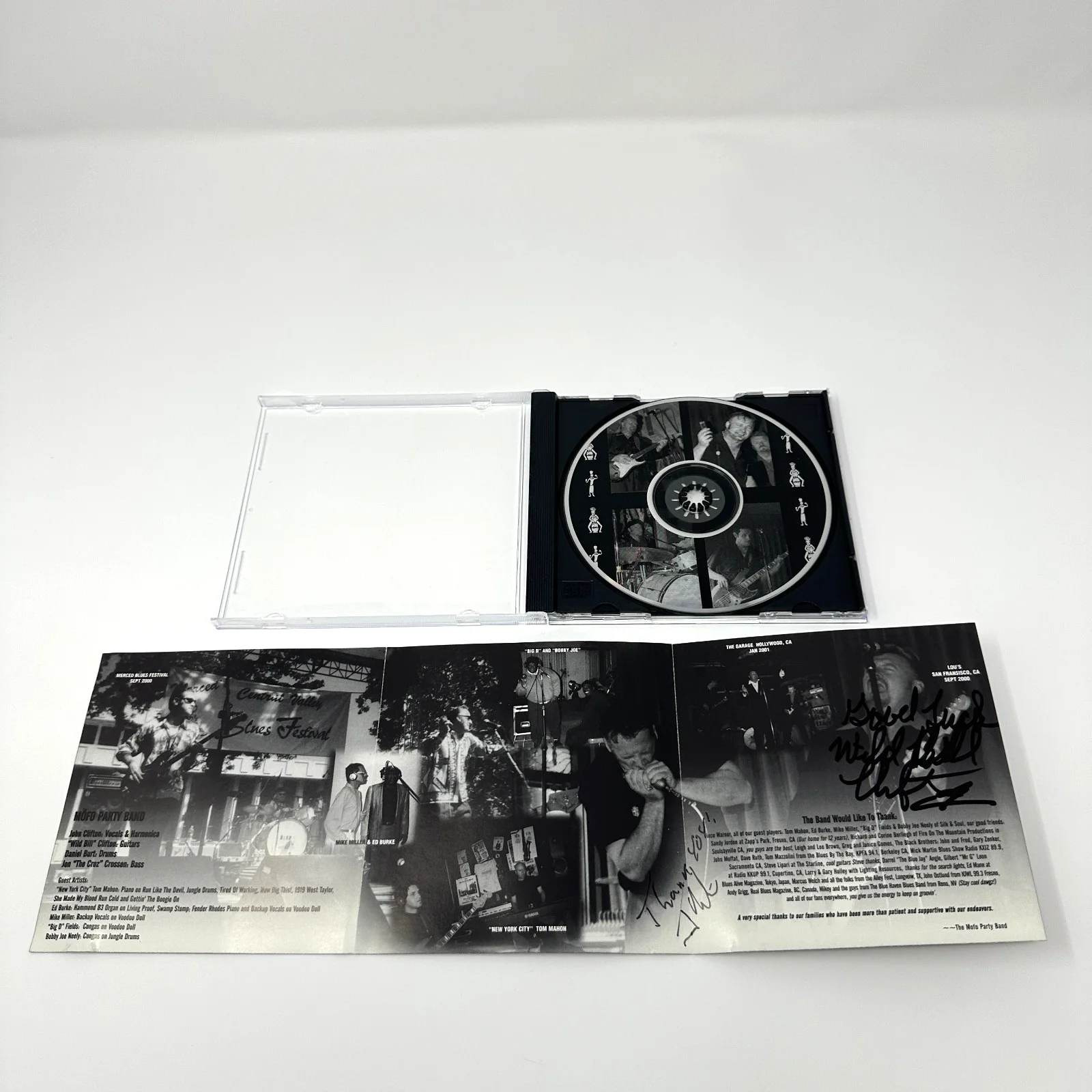 Signed Rare Mofo Party Band Voodoo Dolls and Jungle Drums CD Blues Rock Album, изображение 3