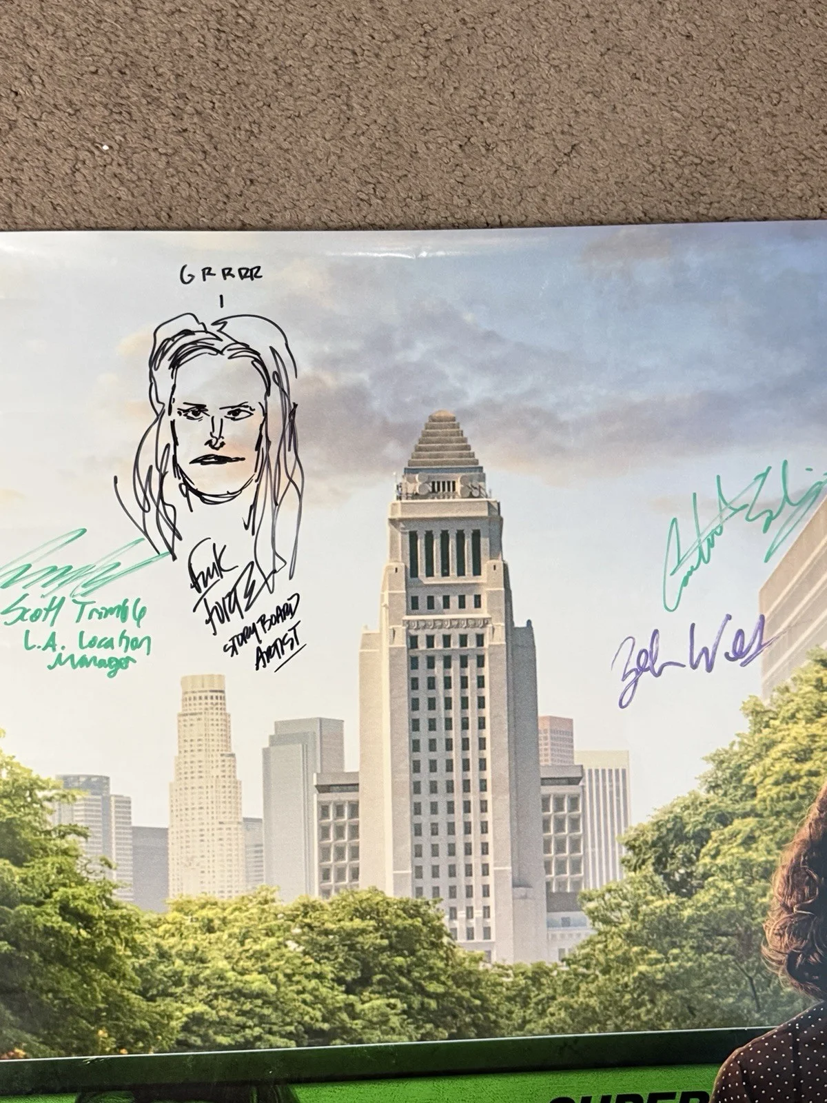 She-Hulk Original Poster Signed By Cast And Crew, image 3