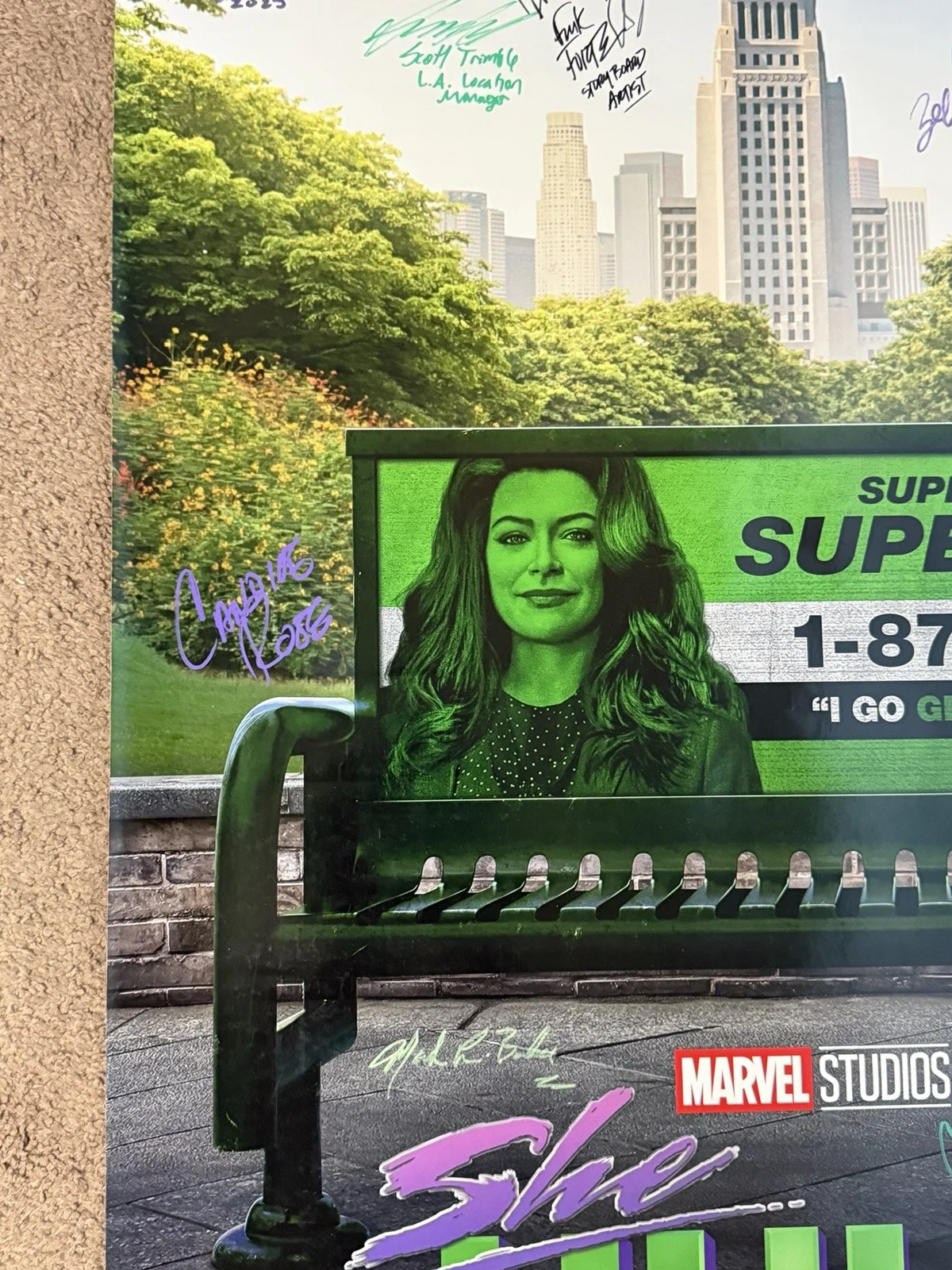 She-Hulk Original Poster Signed By Cast And Crew, image 5