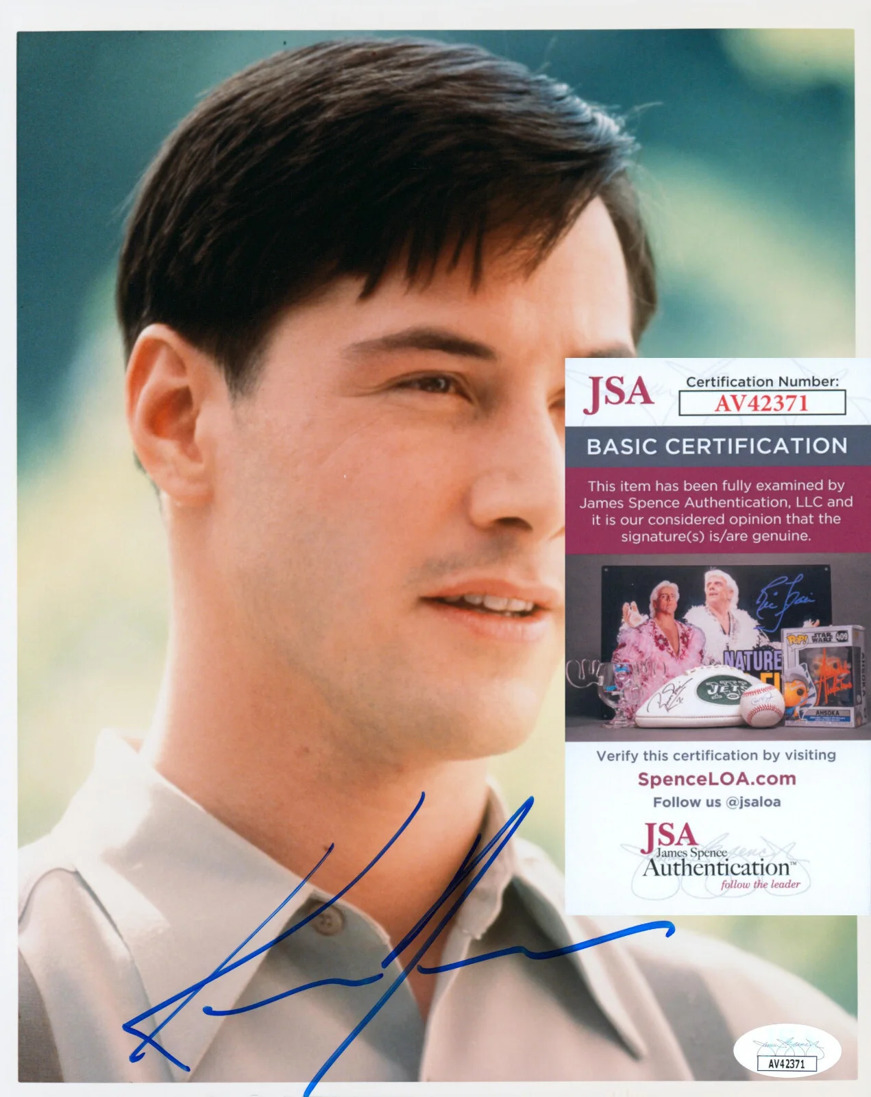 Keanu Reeves — Keanu Reeves Signed JSA COA Autographed 8X10 A Walk In The Clouds Photo Auto, изображение 2