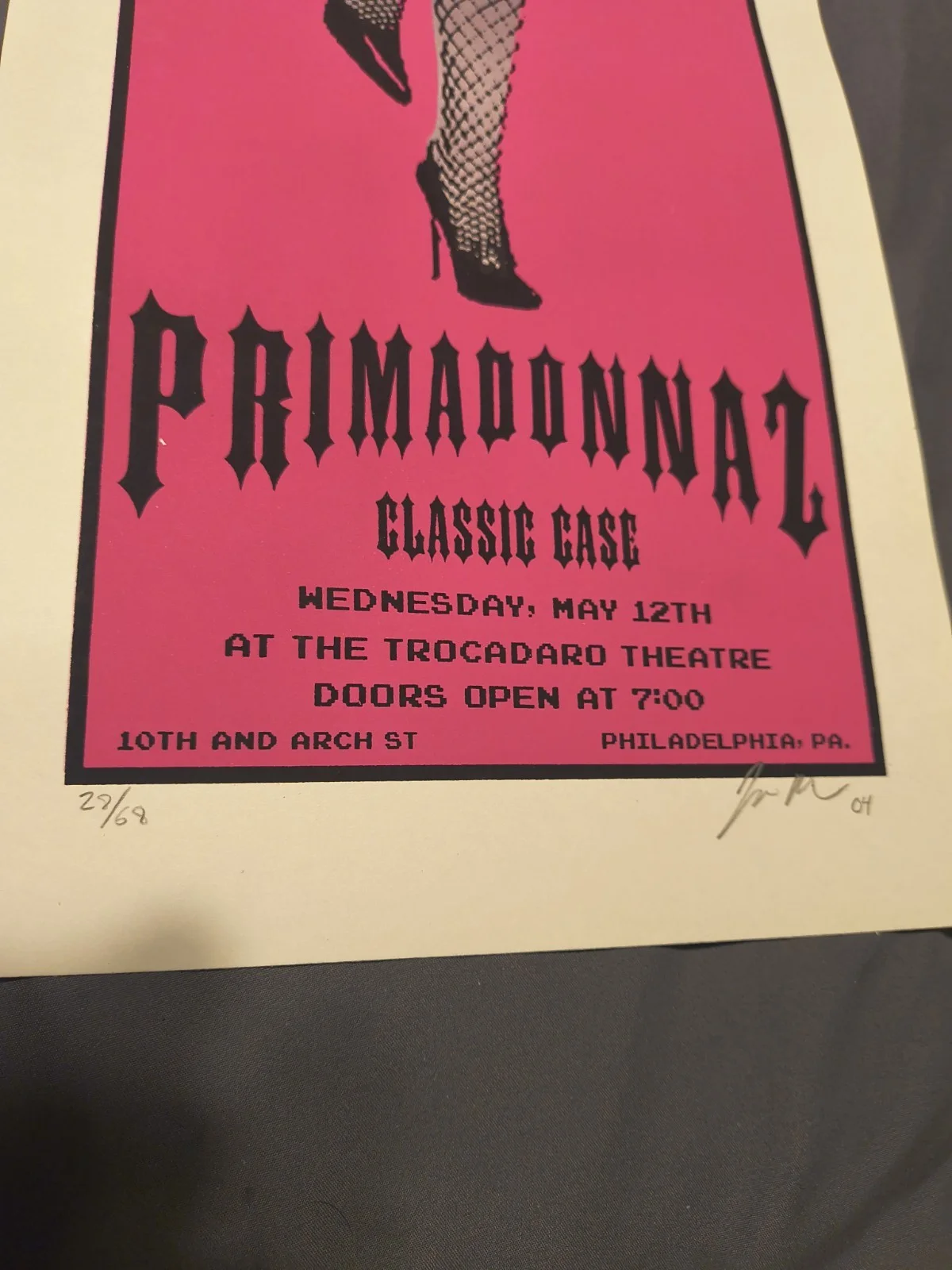 ORGY Concert Poster Signed #28/68 Ltd Edition Primadonnaz Philly 2004, image 2