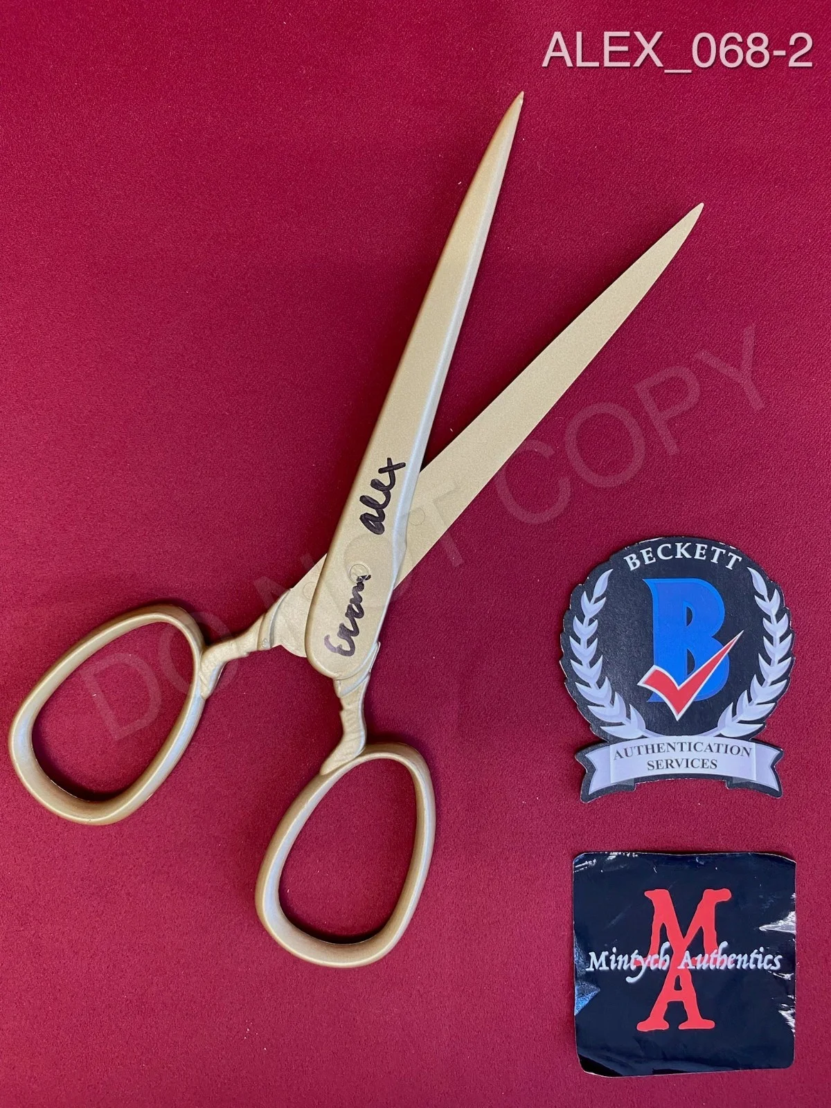 Evan Alex — Evan Alex autographed signed scissors Us Beckett COA Jordan Peele, image 2
