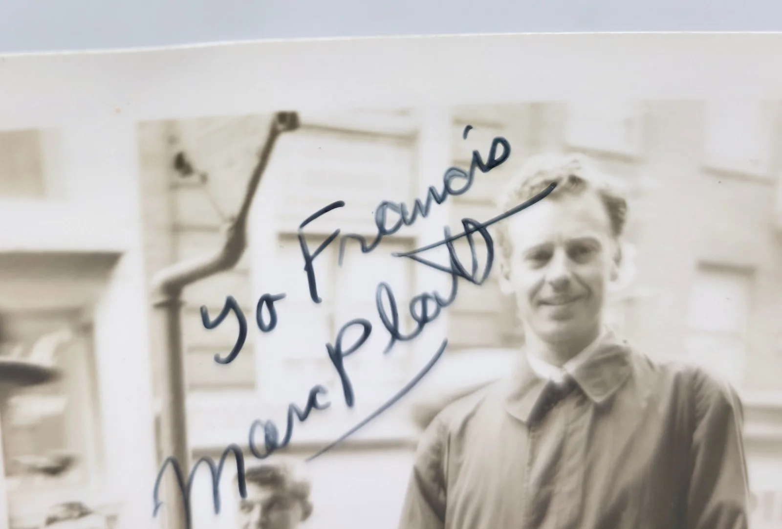 Marc Platt — Vintage 1950s B&W Hand Signed Candid Photo Autograph Marc Platt, image 2