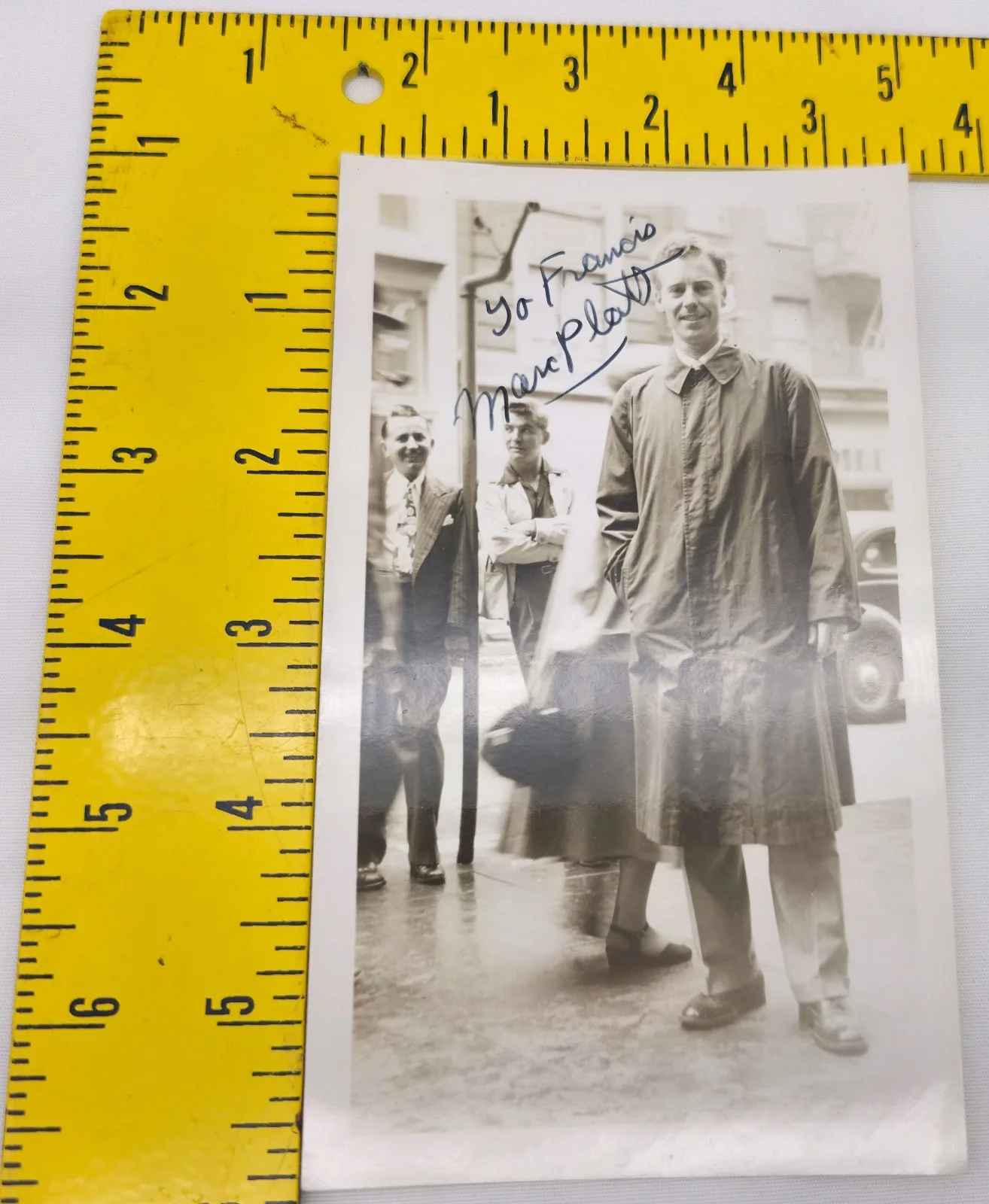 Marc Platt — Vintage 1950s B&W Hand Signed Candid Photo Autograph Marc Platt, image 4