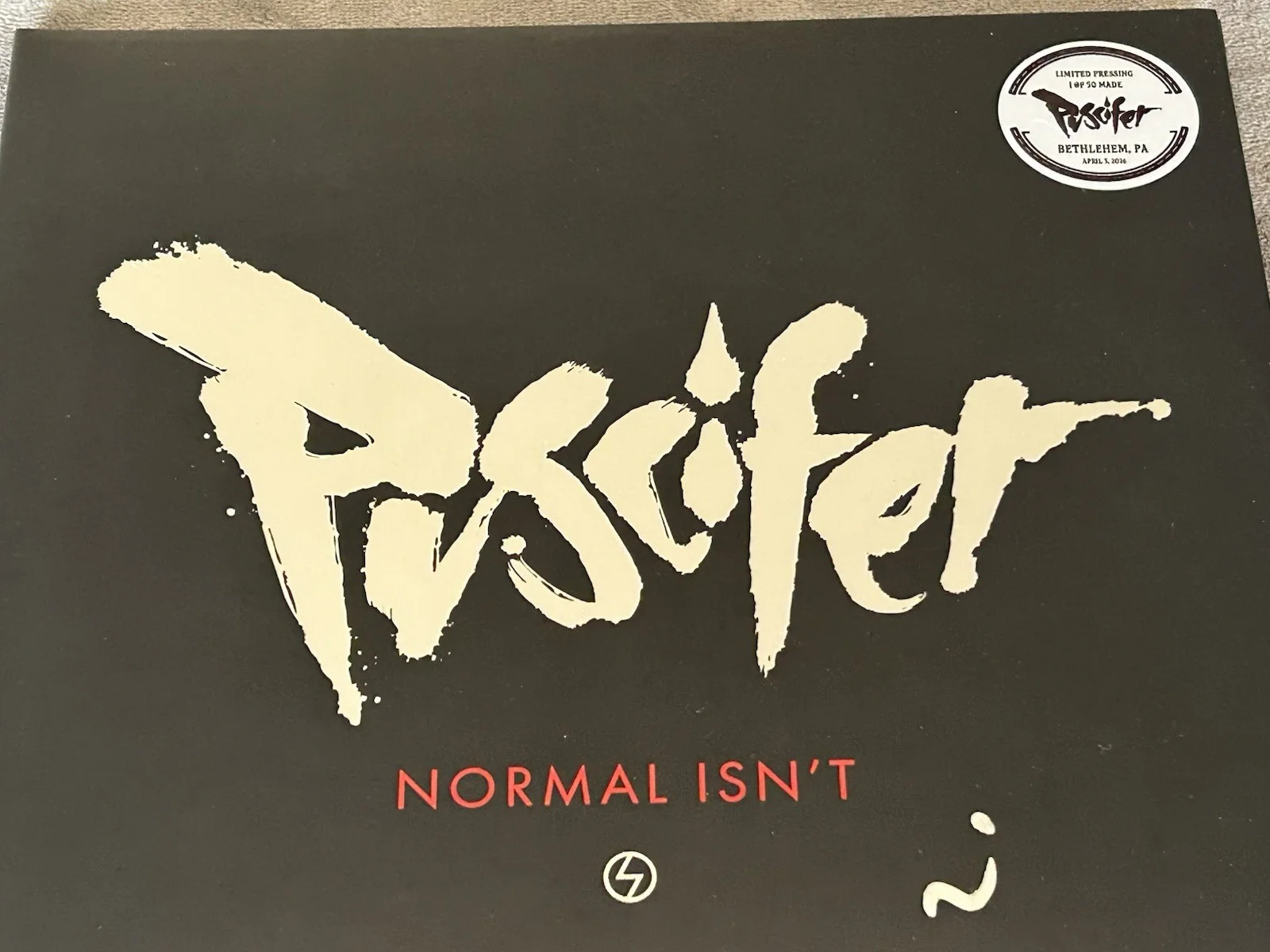 Puscifer AUTOGRAPHED Normal Isn't Tour Exclusive Creamy White Vinyl Only 50 Made, image 2