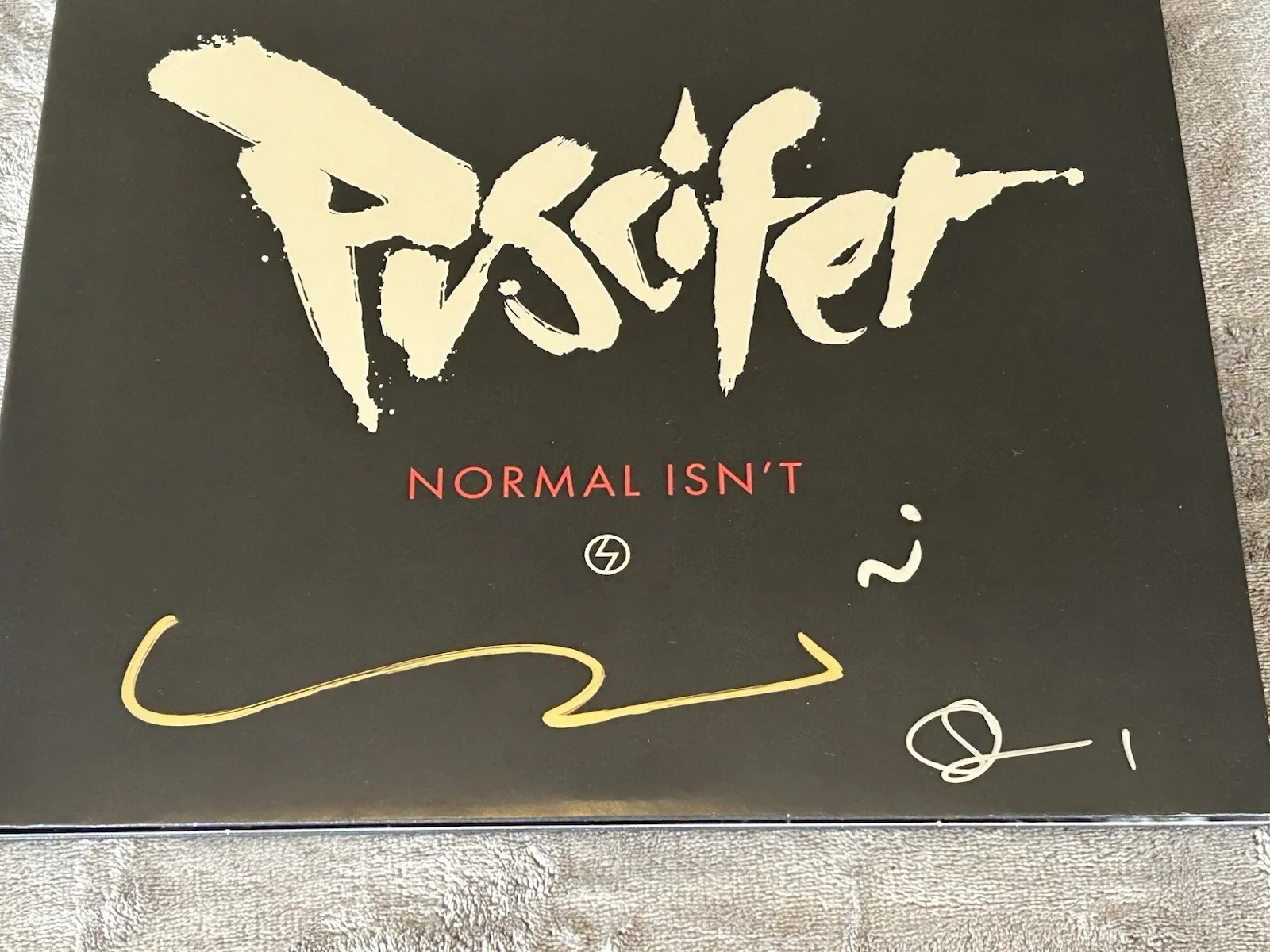 Puscifer AUTOGRAPHED Normal Isn't Tour Exclusive Creamy White Vinyl Only 50 Made, image 3