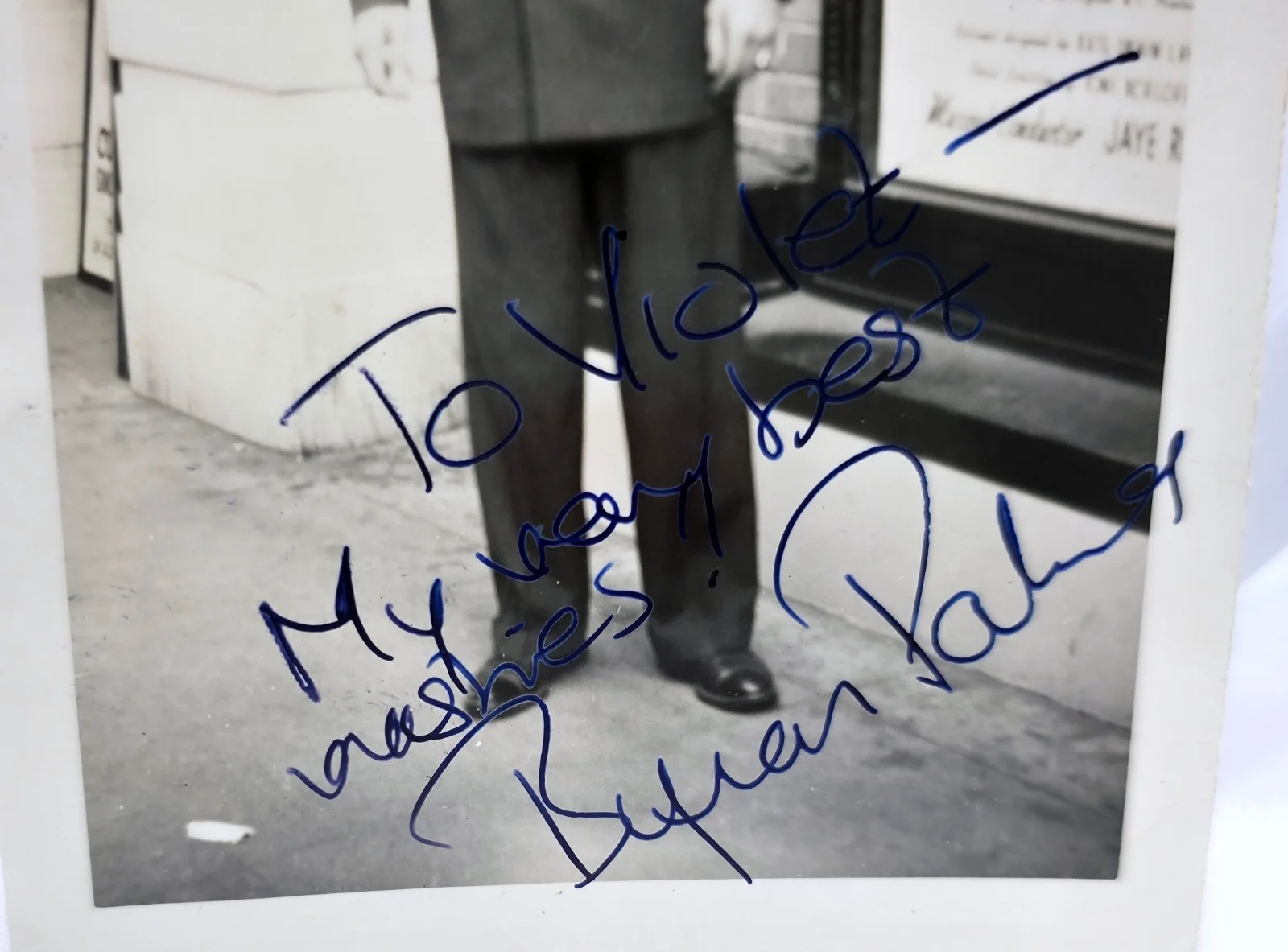 Byron Palmer — 1950s B&W Hand Signed Photo Autograph Byron Palmer Gentlemen Prefer Blondes, image 2