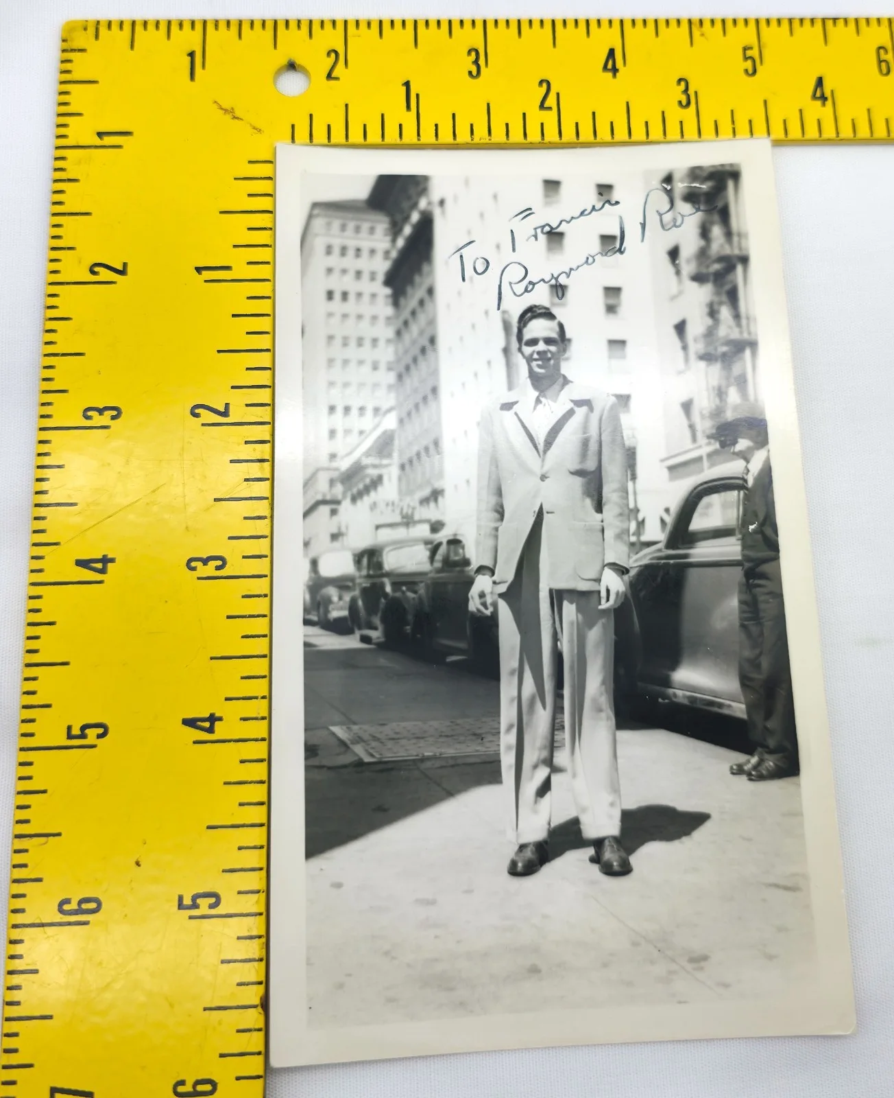 Raymond Roe — 1950s B&W Hand Signed Photo Autograph Raymond Roe The Major and the Minor, изображение 4