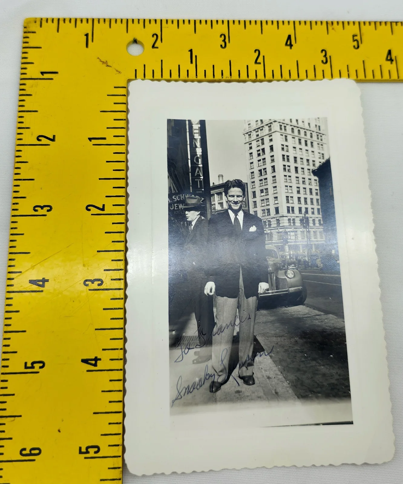 Vintage 1950s B&W Hand Signed Candid Photo Autograph Snooky Lanson, image 5