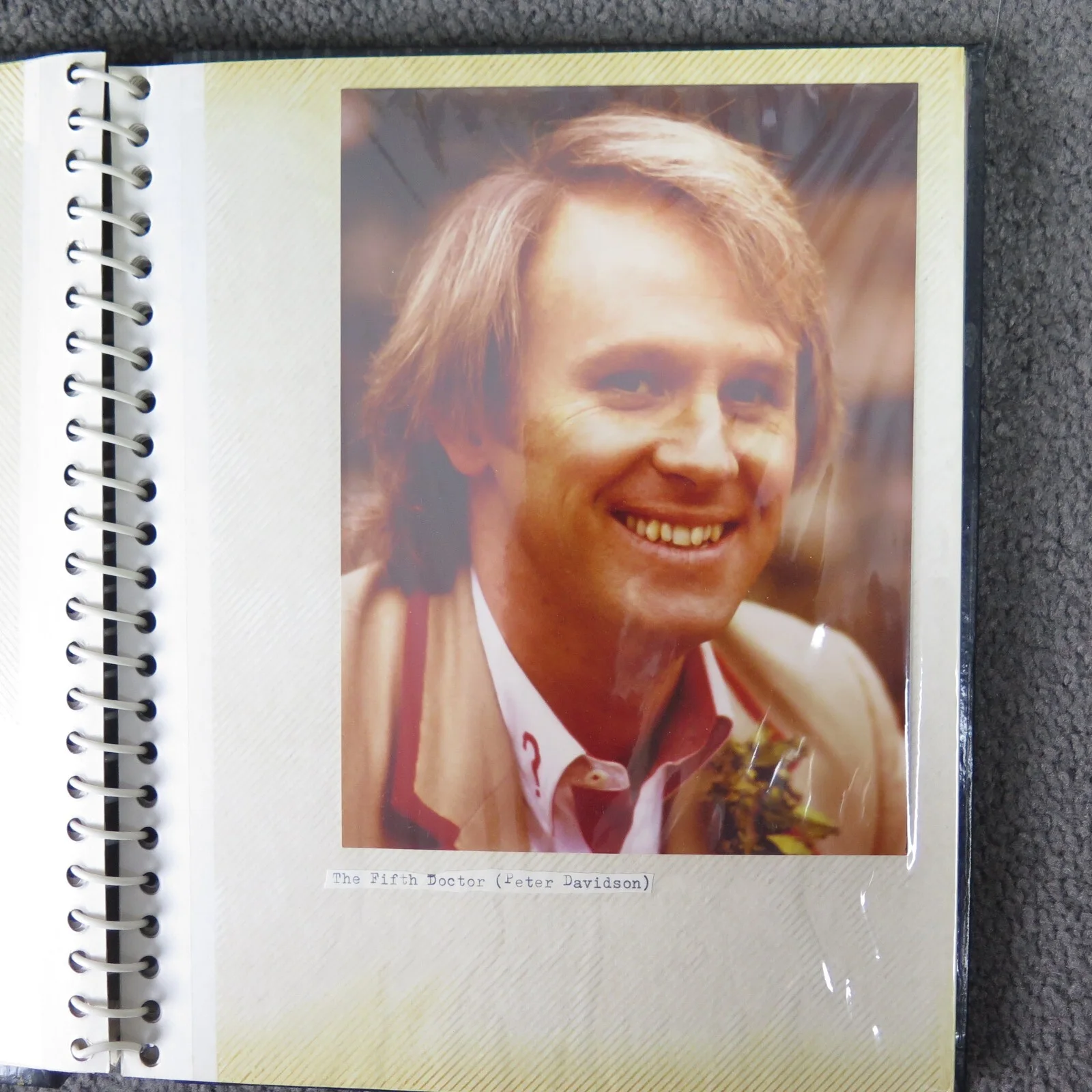 Tom Baker — Doctor Who Fan Scrapbook 80's Tom Baker & Peter Davidson Handmade Autographed, изображение 4