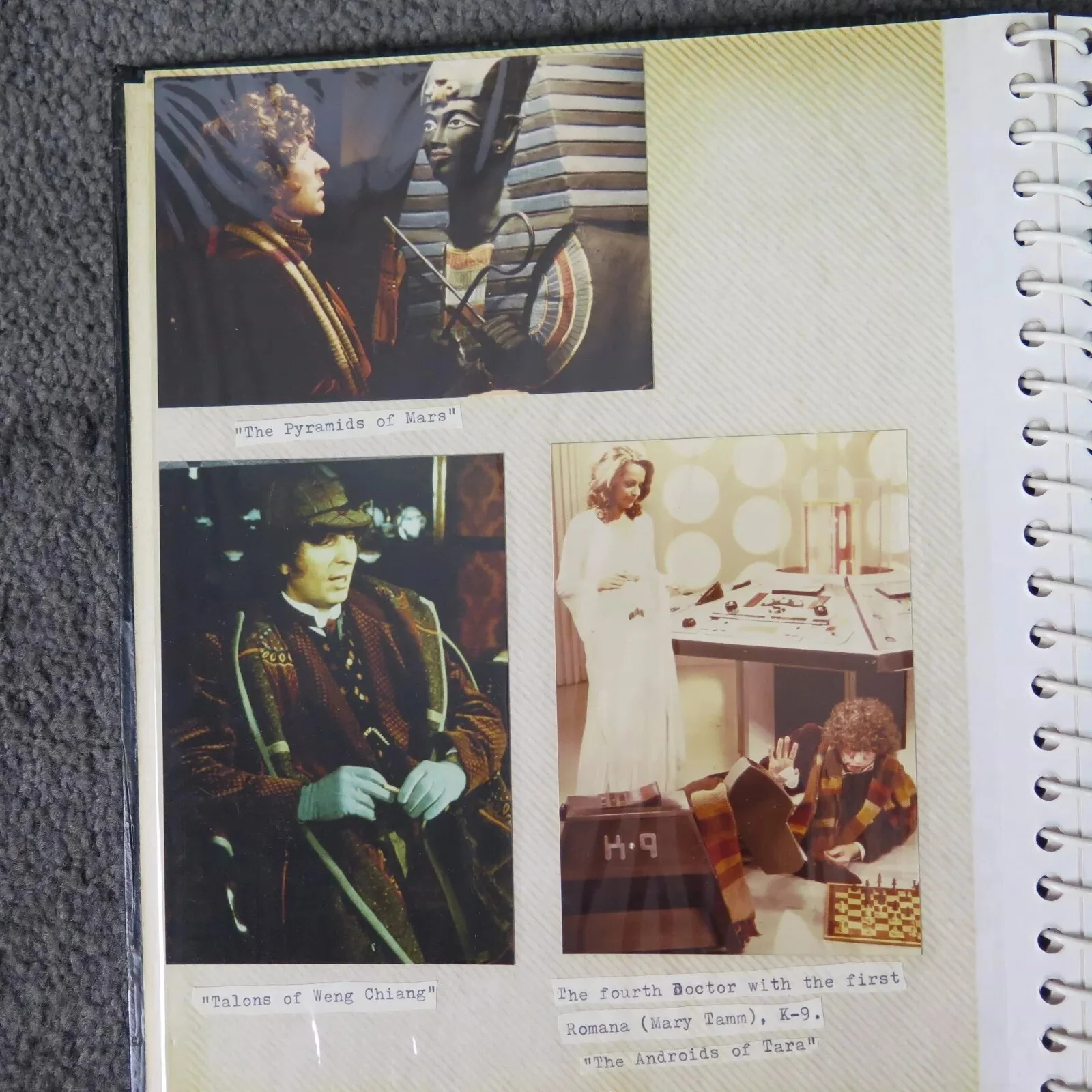 Tom Baker — Doctor Who Fan Scrapbook 80's Tom Baker & Peter Davidson Handmade Autographed, изображение 5