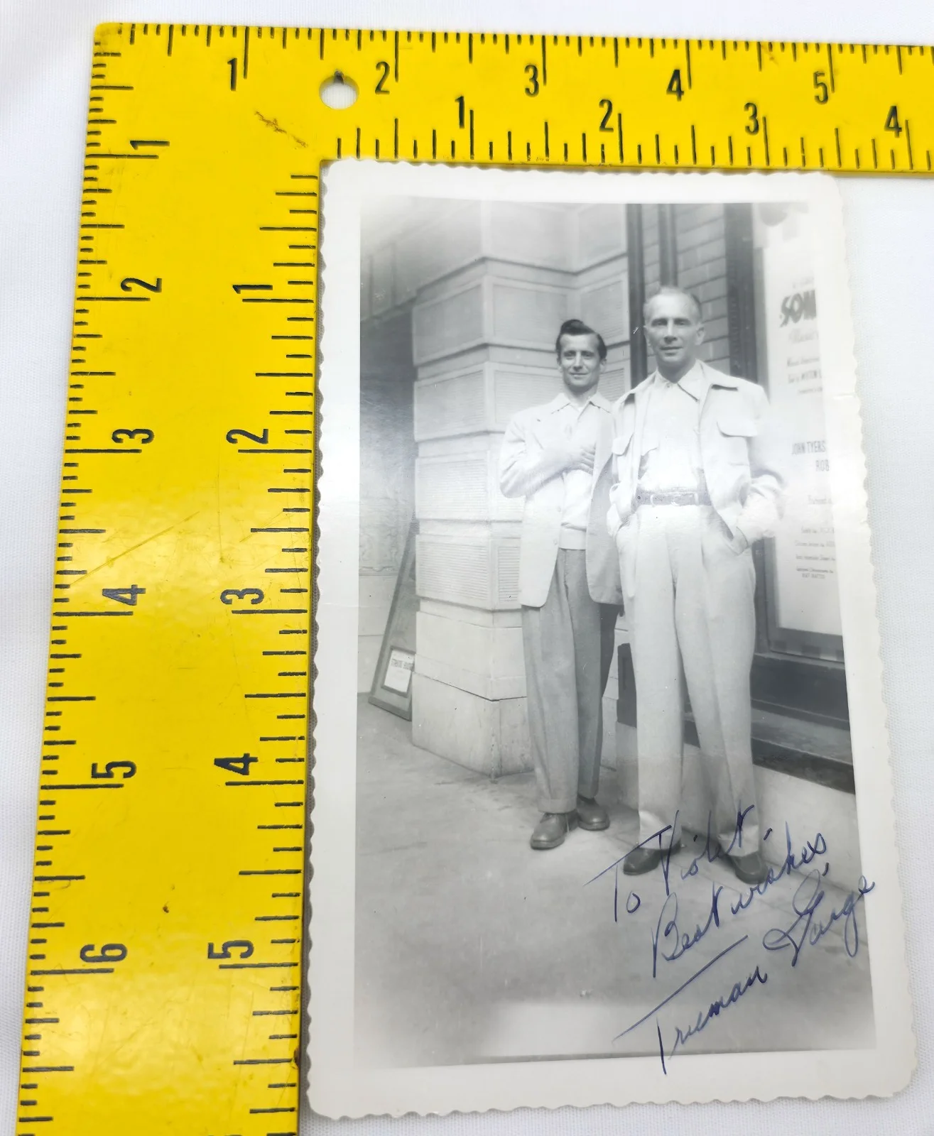 Truman Gaige — Vintage 1950s B&W Hand Signed Candid Photo Autograph Truman Gaige, изображение 4