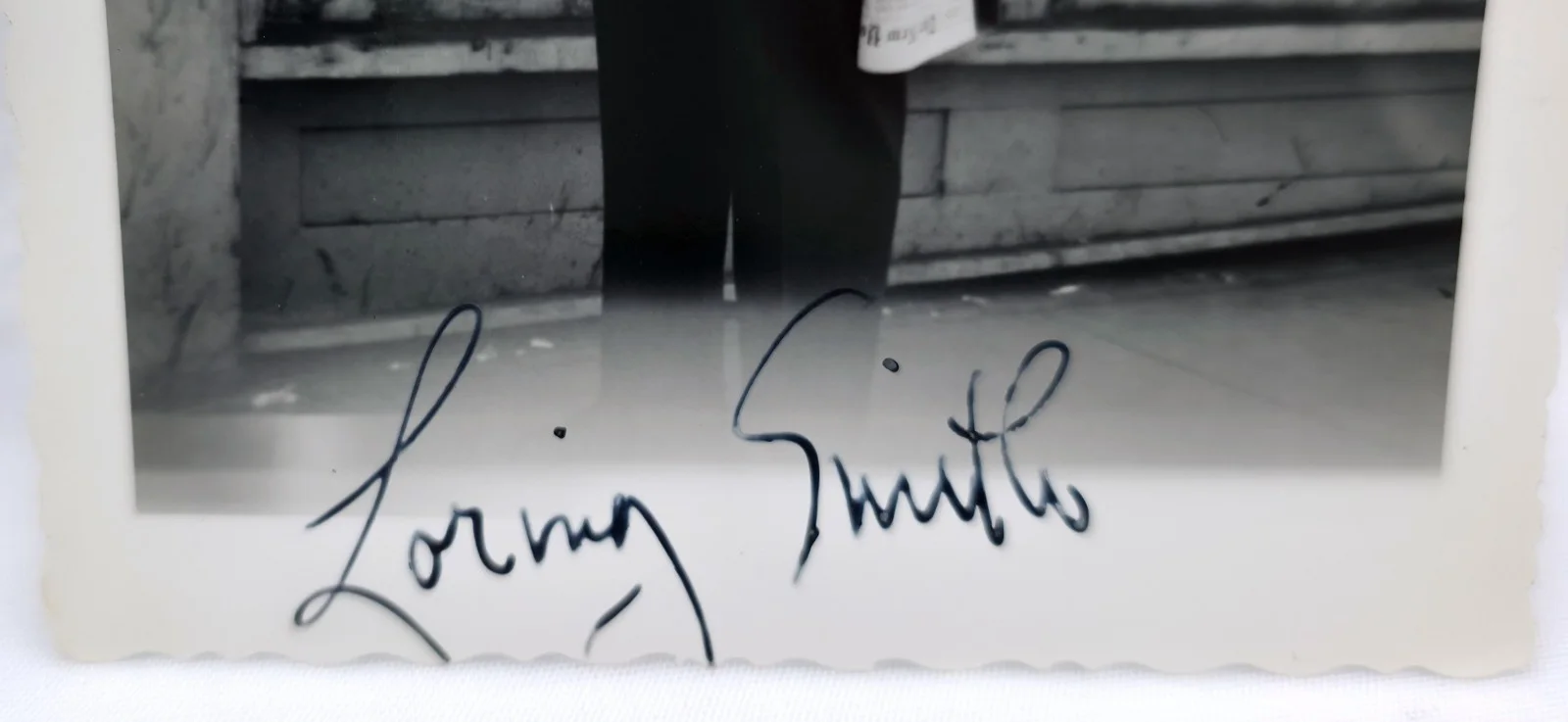 Loring Smith — Vintage 1950s B&W Hand Signed Candid Photo Autograph Loring Smith The Matchmaker, изображение 2
