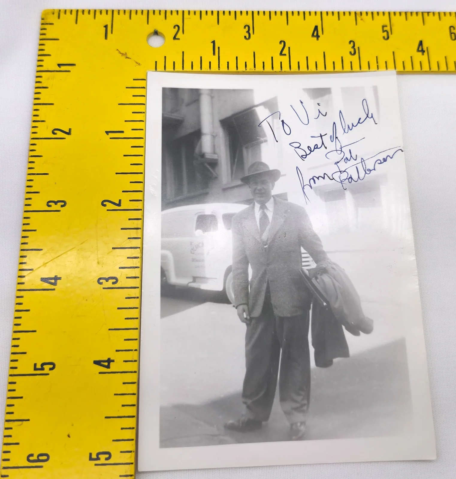 Pat Patterson — Vintage 1950s B&W Hand Signed Photo Autograph Pat Patterson, image 4