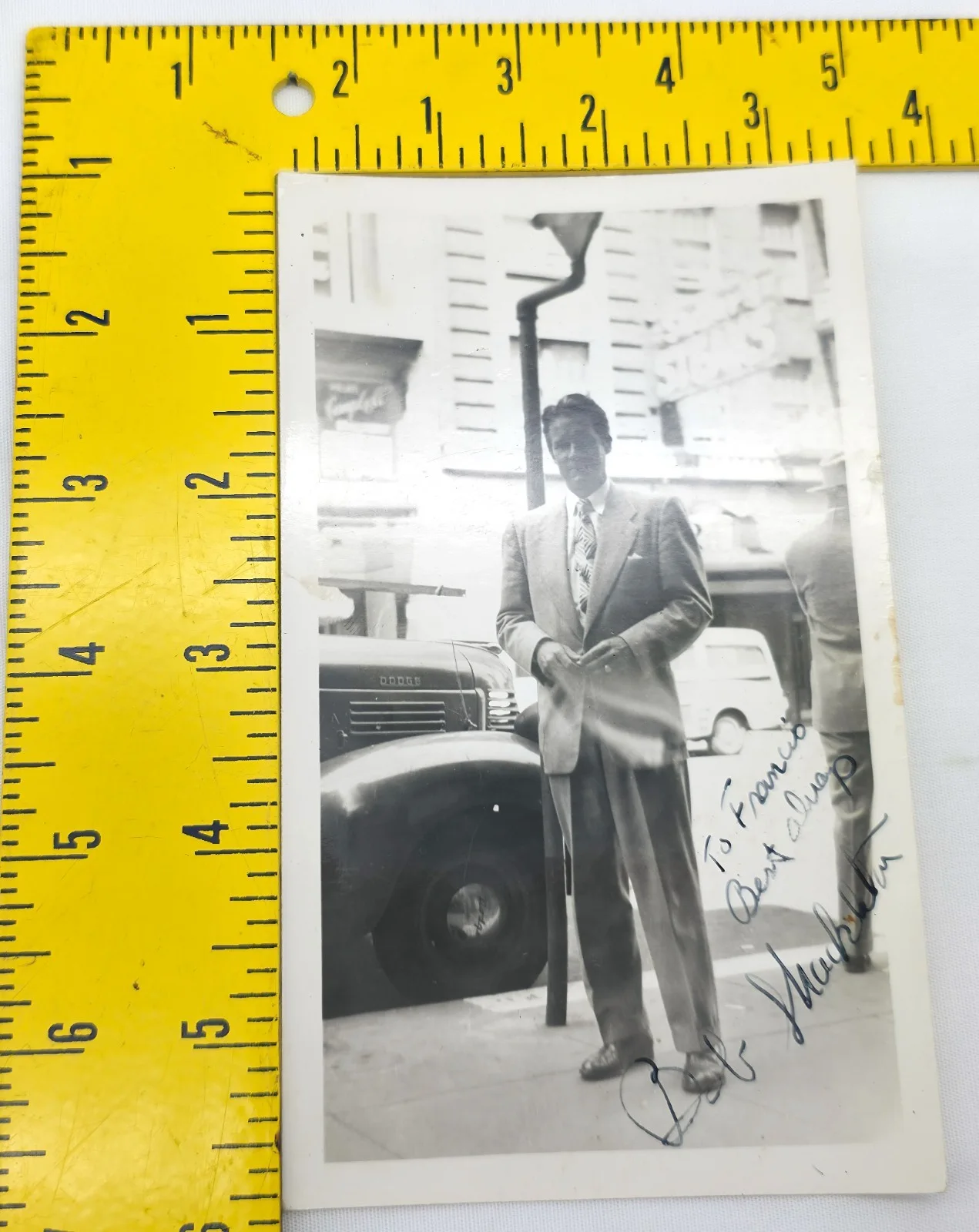 Bob Shackleton — Vintage B&W Hand Signed Candid Photo Autograph Robert Bob Shackelton, image 4