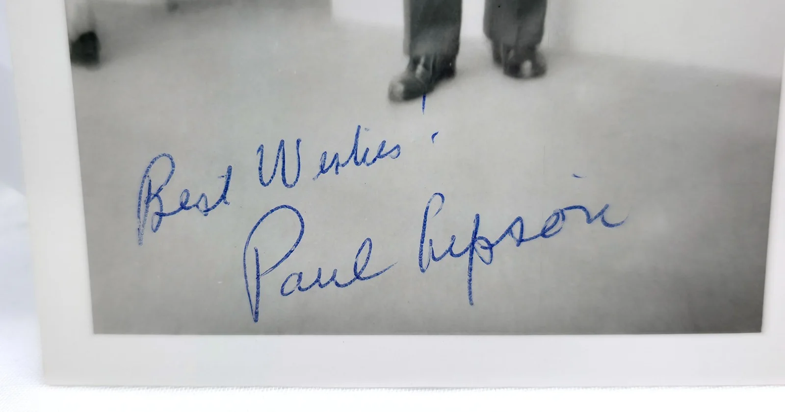 Paul Lipson — Vintage B&W Hand Signed Candid Photo Autograph Paul Lipson Fiddler on the Roof, изображение 2