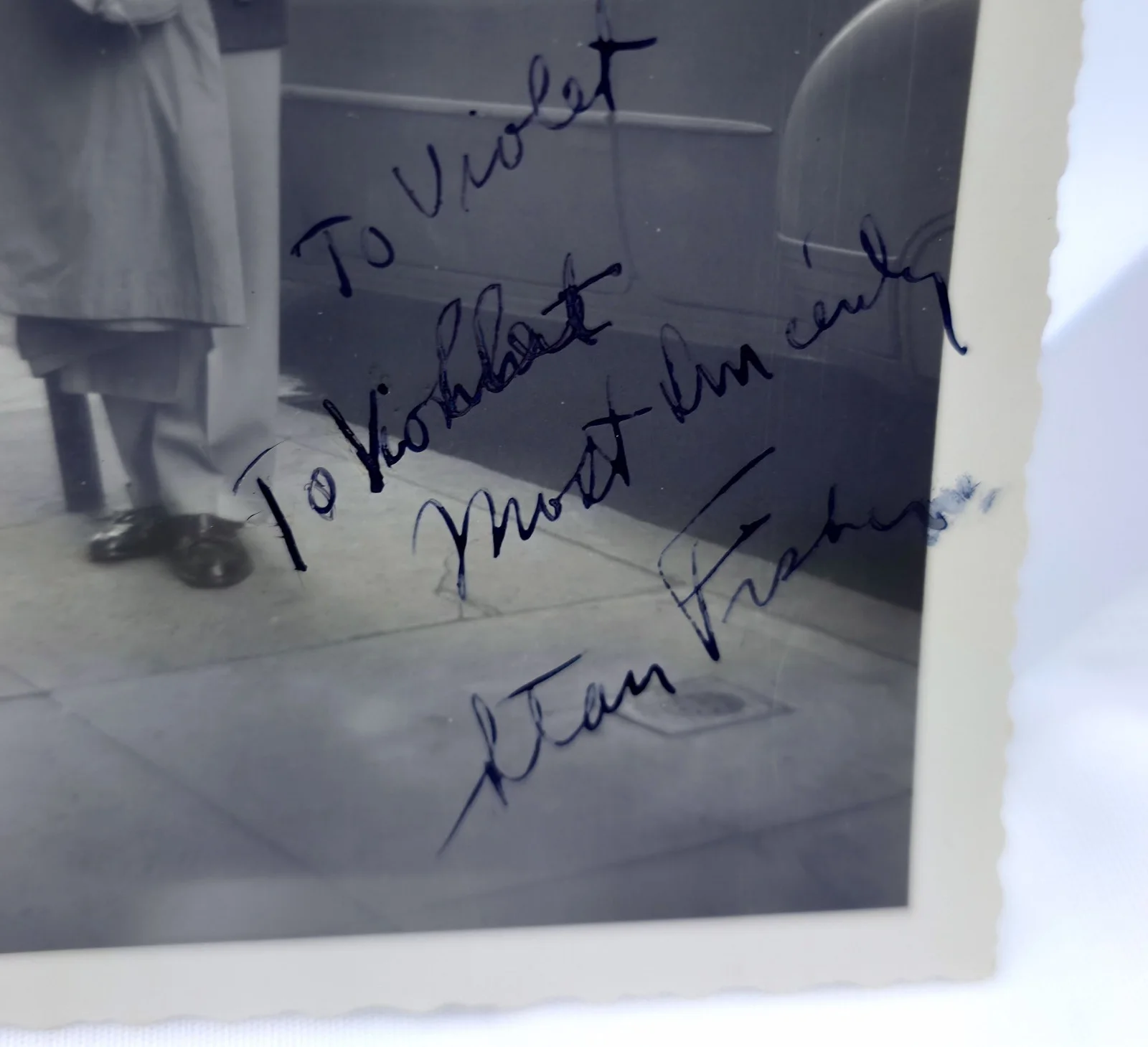 Stan Fisher — Vintage 1950s B&W Hand Signed Candid Photo Autograph Stan Fisher, изображение 2