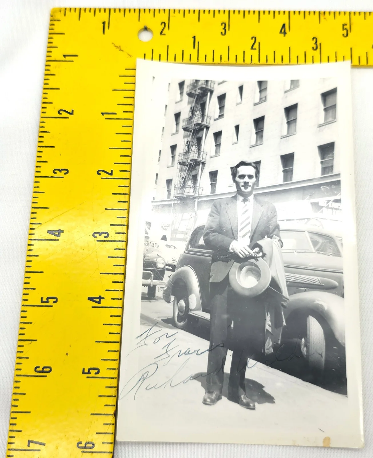 Richard Wilder — Vintage 1950s B&W Hand Signed Candid Photo Autograph Richard Wilder, image 4