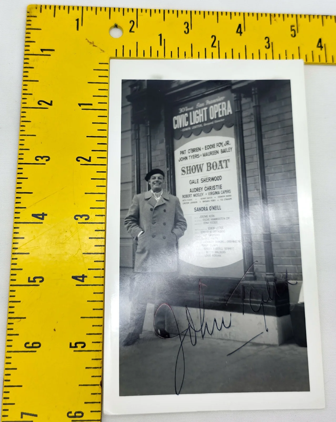 John Tyers — Vintage 1950s B&W Hand Signed Candid Photo Autograph by John Tyers, image 4