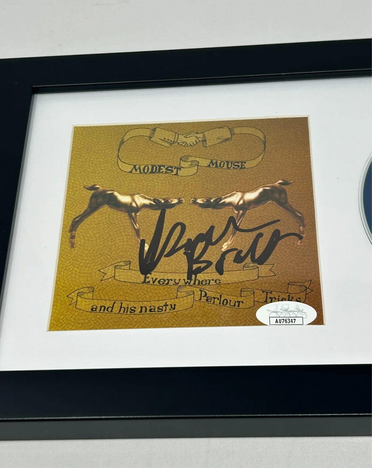 Isaac Brock of Modest Mouse signed Everywhere Nasty Parlour CD Cover JSA COA, изображение 2