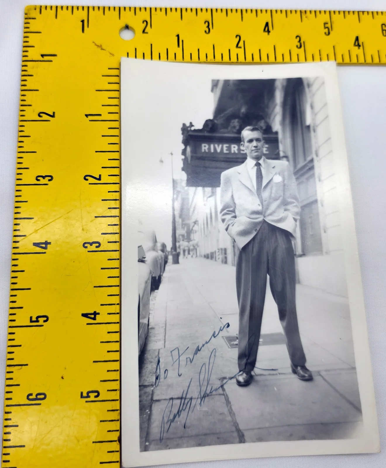 Bobby Shepard — Vintage 1950s B&W Hand Signed Candid Photo Autograph Bobby Shepard, изображение 4