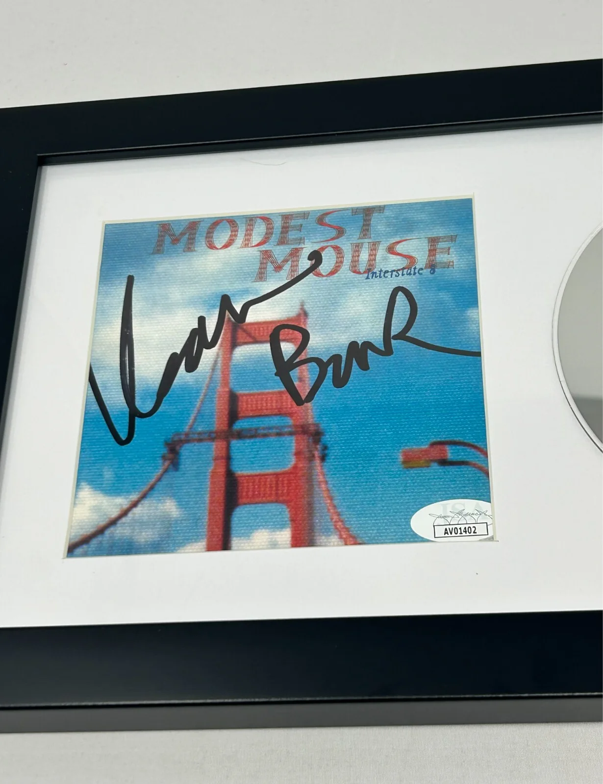 Isaac Brock of Modest Mouse signed Interstate 8 CD Cover JSA COA, image 2