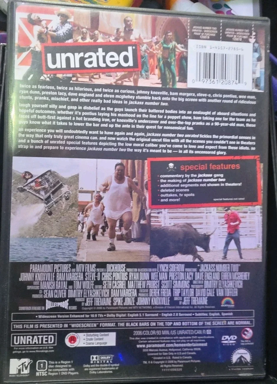 Bam Margara — JACKASS 2 (SIGNED) Bam Margara DVD, image 2