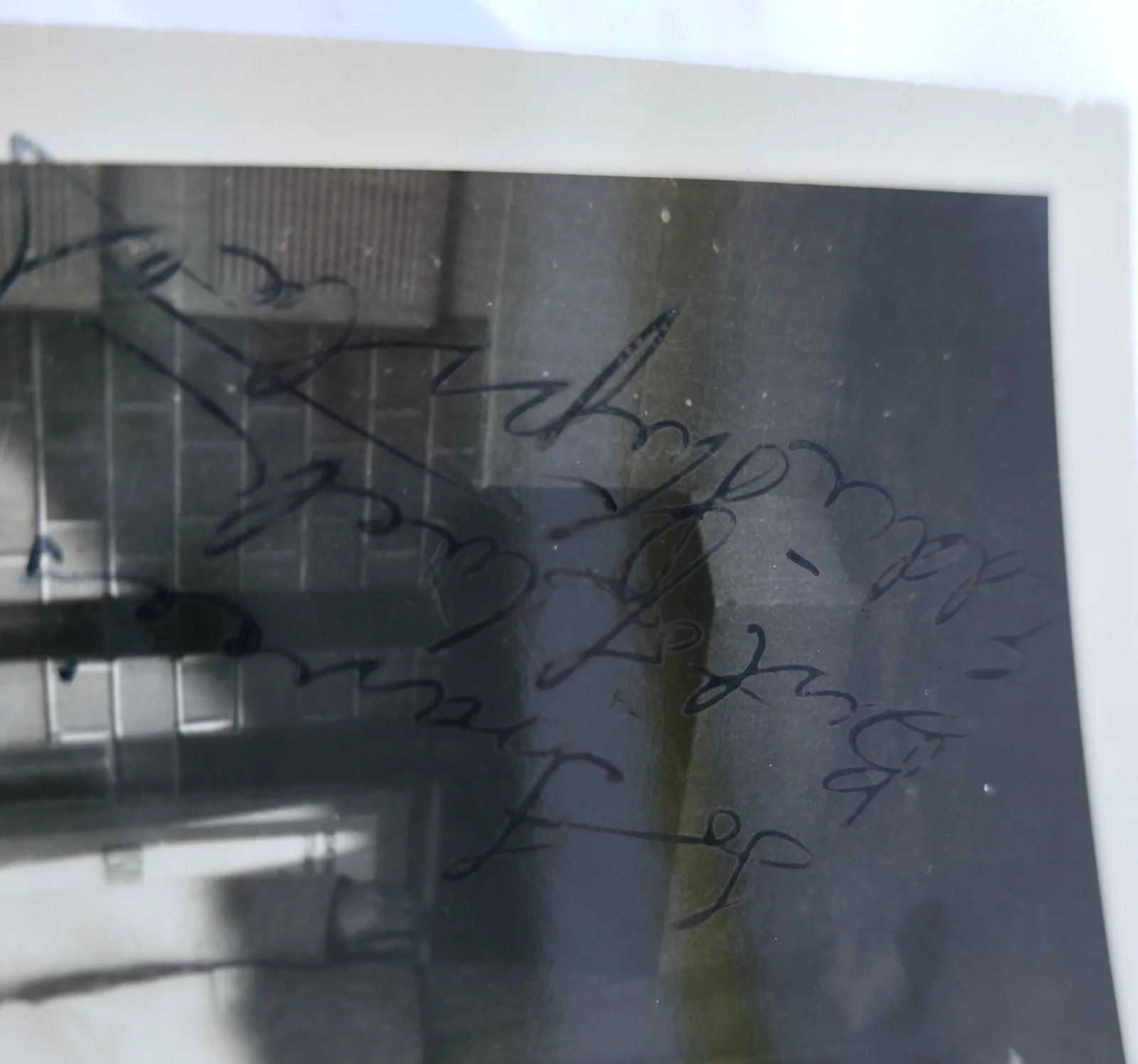 Vintage 1950s B&W Hand Signed Candid Photo Autograph Eddie ~ Last Name?, image 2