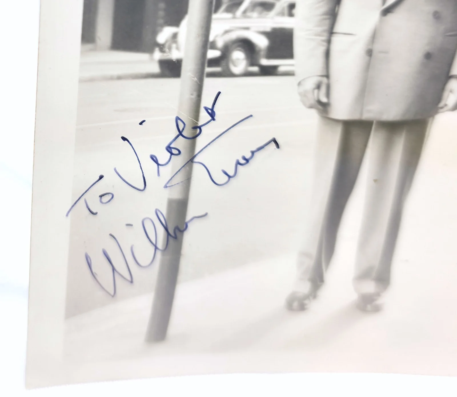 William — Vintage 1950s B&W Hand Signed Candid Photo Autograph William ~ Last Name?, изображение 2