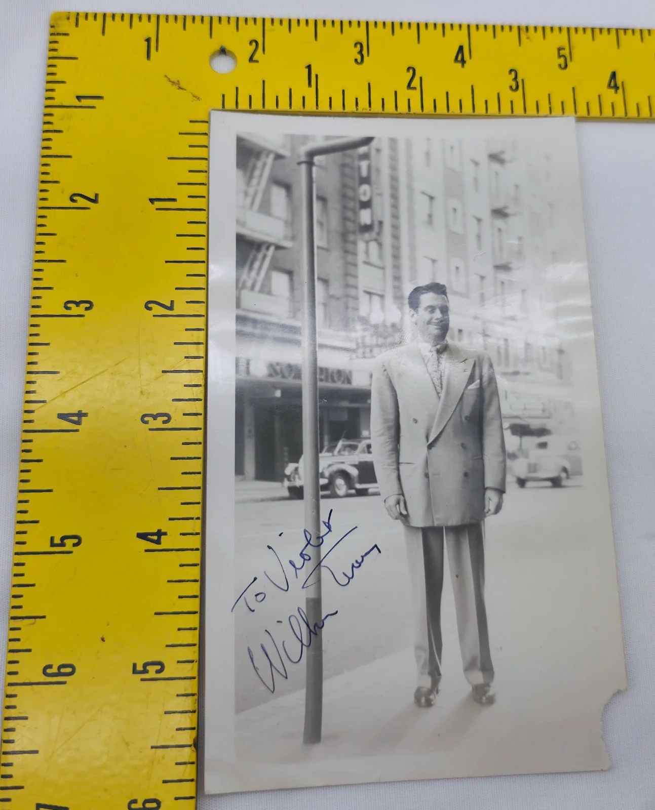 William — Vintage 1950s B&W Hand Signed Candid Photo Autograph William ~ Last Name?, изображение 5