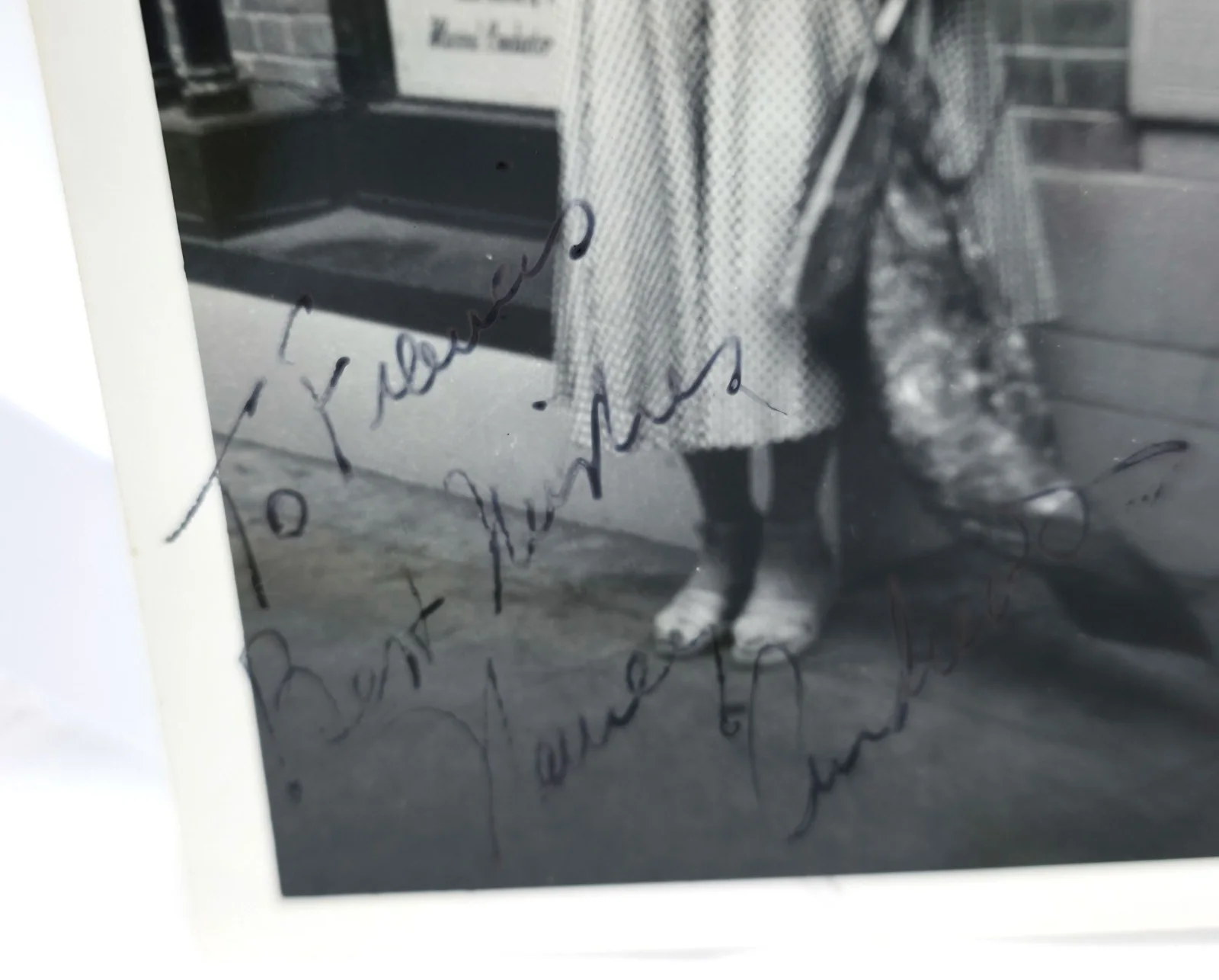 Nancy Andrews — Vintage B&W Hand Signed Photo Autograph Nancy Andrews Gentlemen Prefer Blondes, изображение 2
