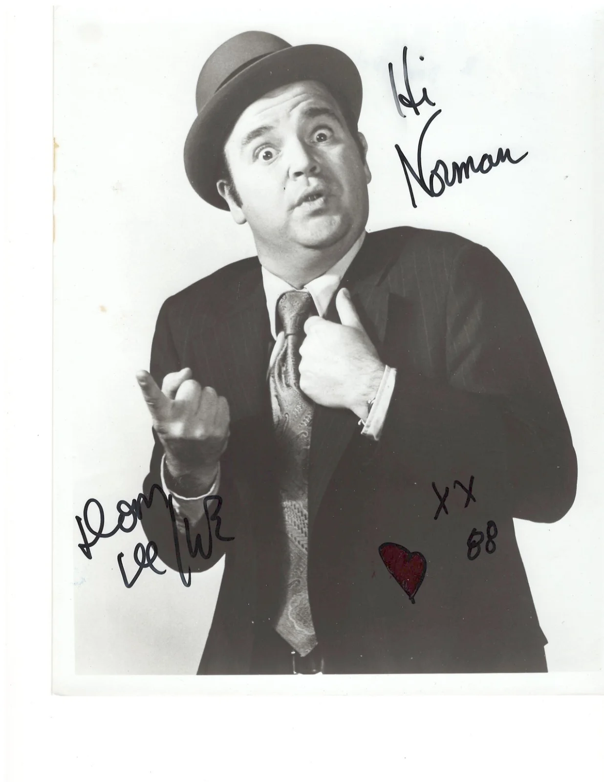 Dom DeLuise — Dom DeLuise Signed 8x10 B/W Promo Photo — Every Little Crook — Autograph