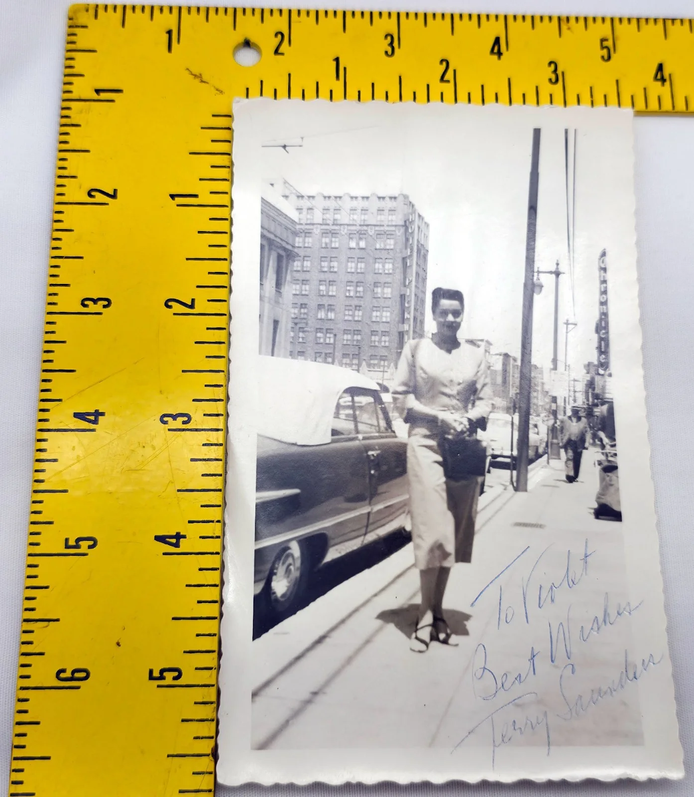 Terry Saunders — Vintage 1950s Hand Signed Candid Photo Autograph Terry Saunders The King and I, изображение 4