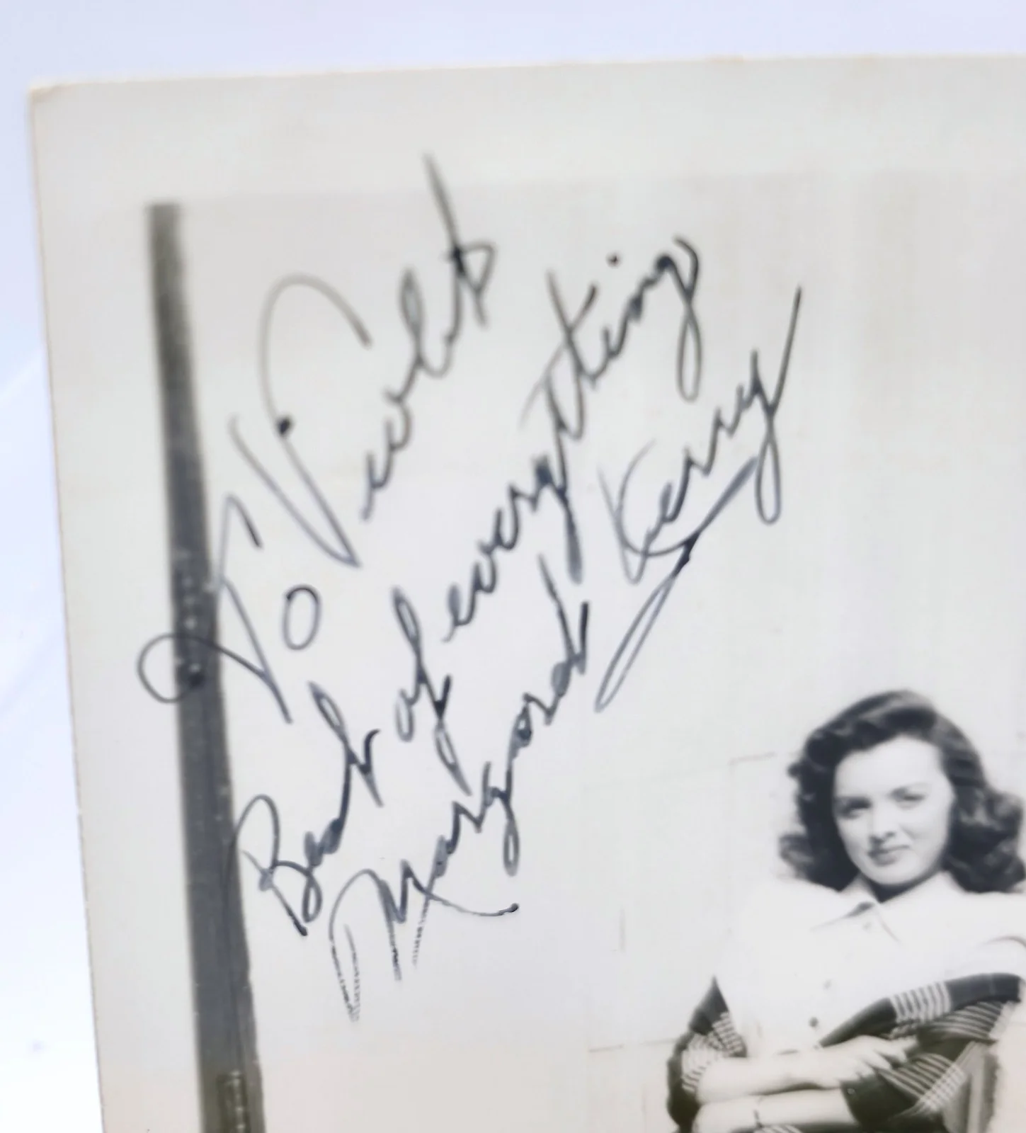 Margaret Kerry — Vintage 1950s B&W Hand Signed Candid Photo Autograph Margaret Kerry ~ Tinkerbell, изображение 2