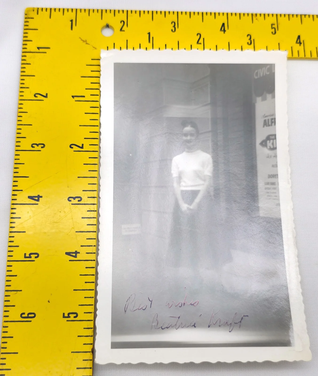 Beatrice Kraft — 1950s Hand Signed Candid Photo Autograph Bearice Kraft The Rains of Ranchipur, изображение 4