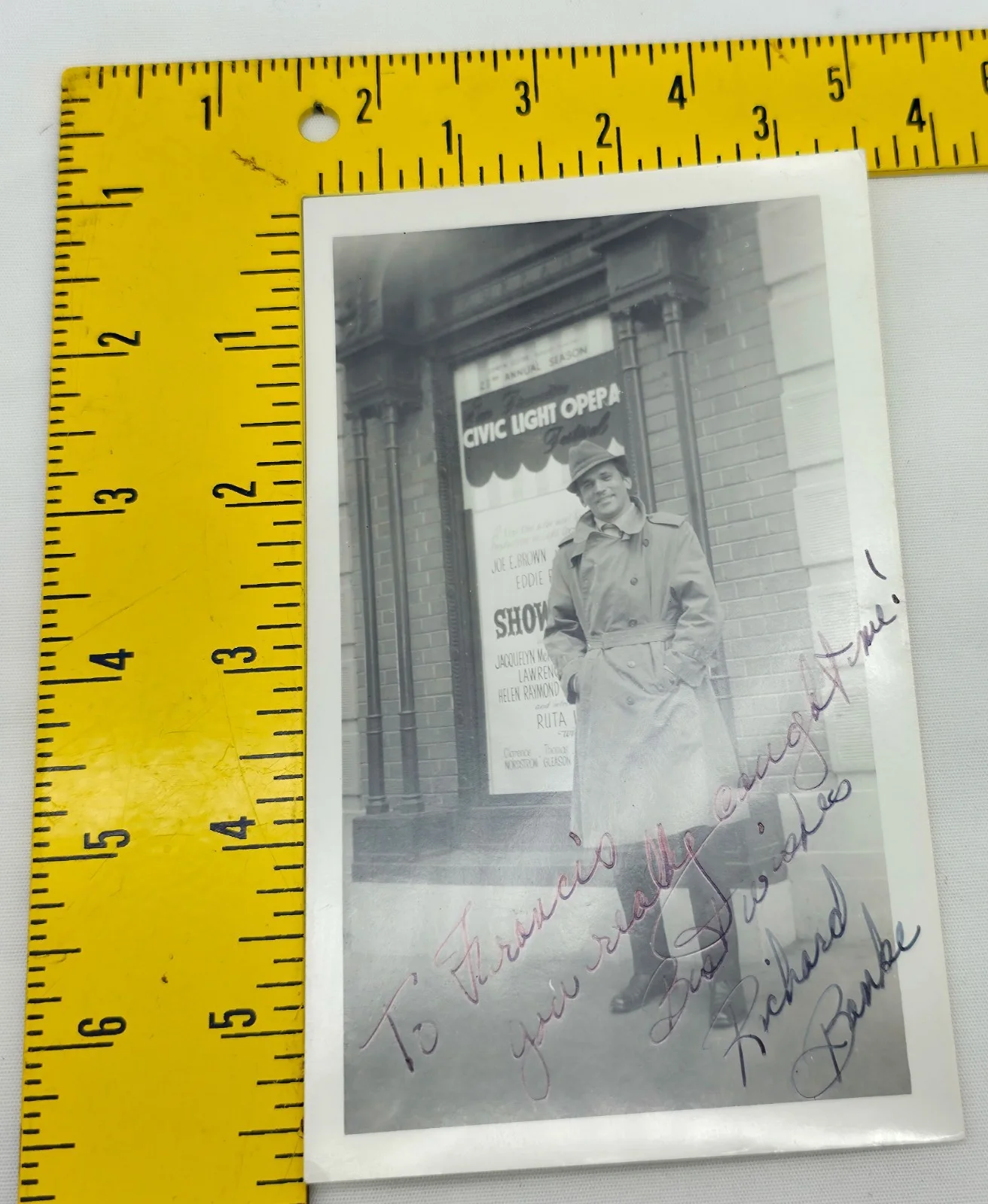 Richard Banke — Vintage 1950s B&W Hand Signed Candid Photo Autograph Richard Banke, image 4