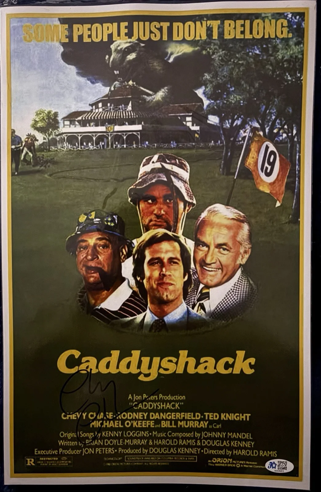 Chevy Chase — Caddyshack 11x14 Autographed Poster Signed by Chevy Chase 5 Star Authenticated, image 3