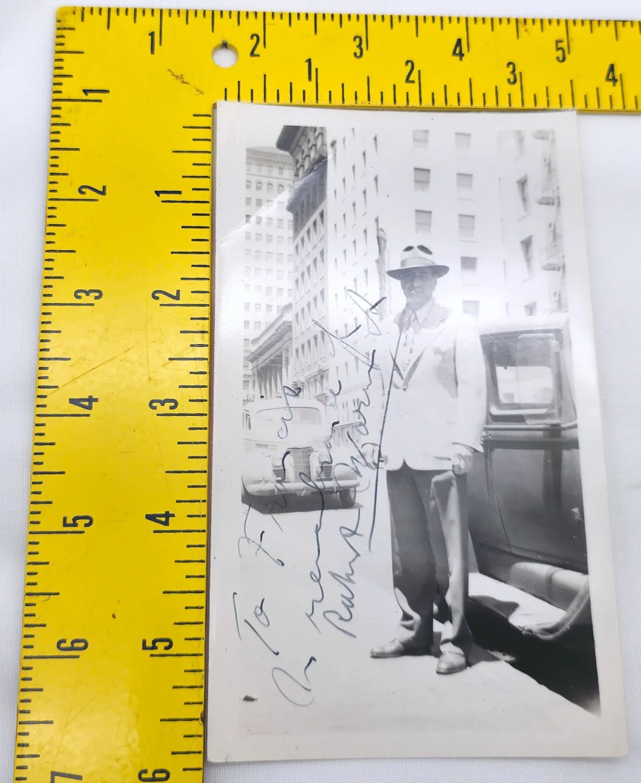 Robert Warick — Vintage B&W Hand Signed Candid Photo Autograph Robert Warick, image 4