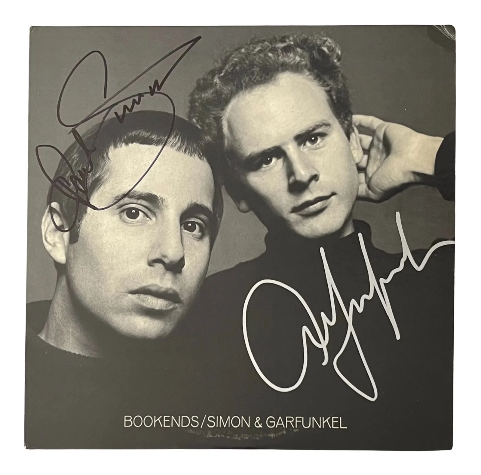 PAUL SIMON & ART GARFUNKEL Signed BOOKENDS Vinyl Record ROGER EPPERSON COA, image 2