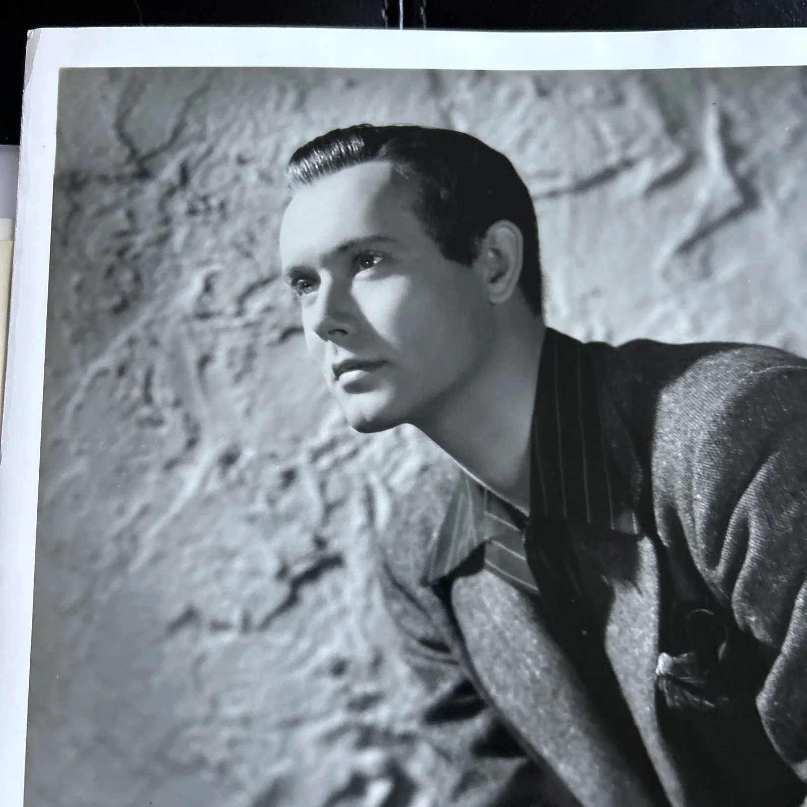 Foto original vintage de prensa de películas firmada por Leonard Elliott actor de vodevil T528, изображение 2