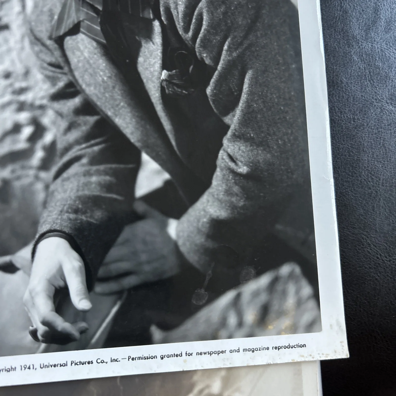 Foto original vintage de prensa de películas firmada por Leonard Elliott actor de vodevil T528, изображение 4