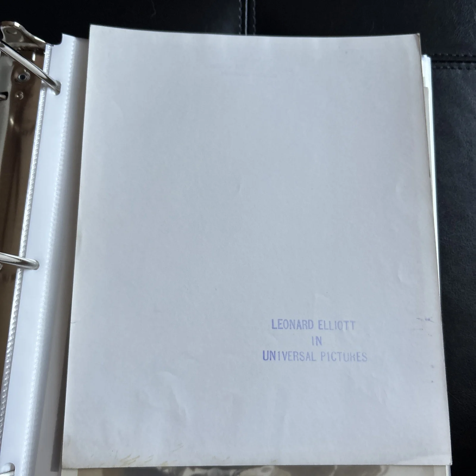 Foto original vintage de prensa de películas firmada por Leonard Elliott actor de vodevil T528, изображение 5