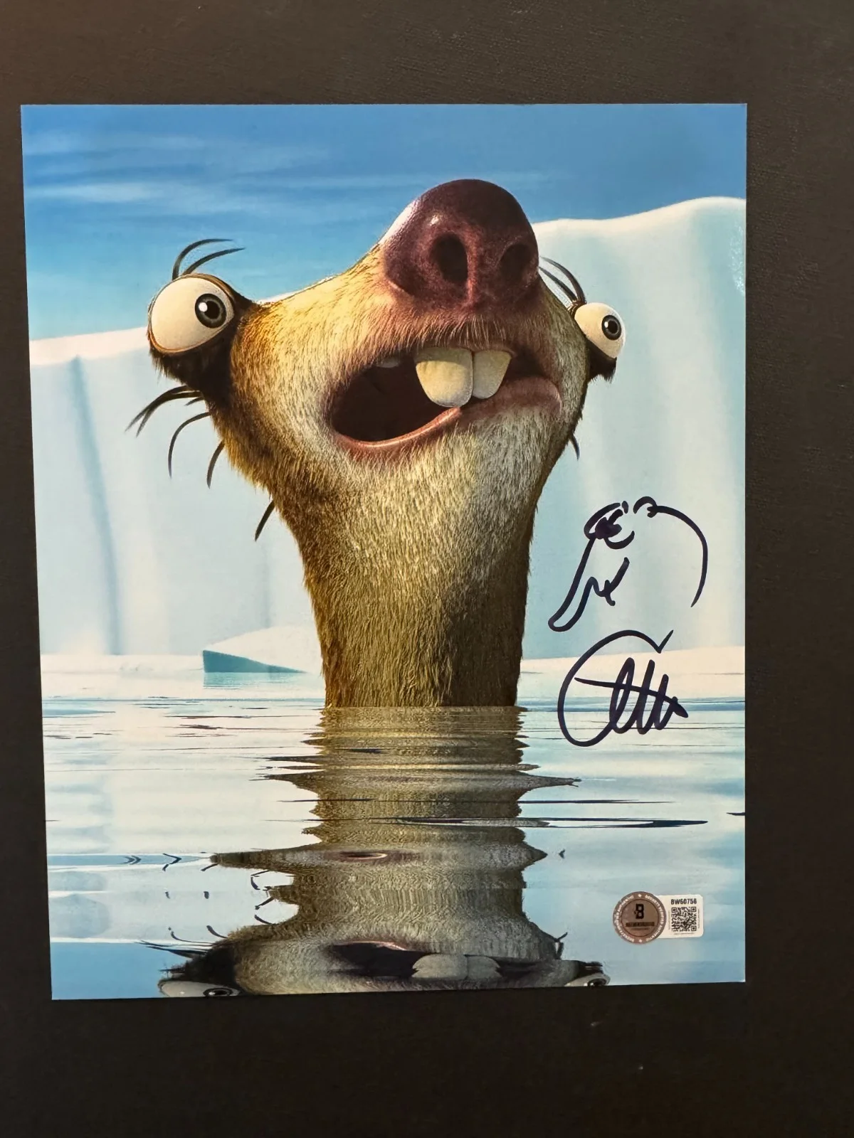 Otto Waalkes — Otto Waalkes Rare! autographed signed Sid Ice Age 8x10 photo Beckett BAS coa