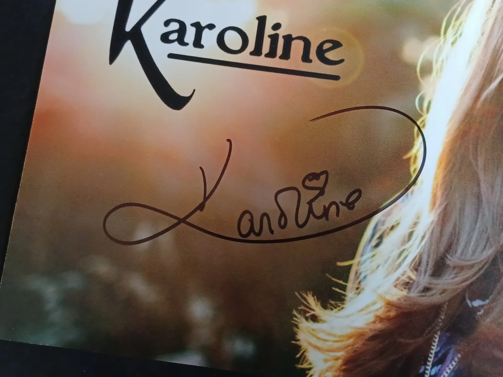 Karoline Rhett Signed 5.5" x 8.5" Photo - Country Singer, image 2