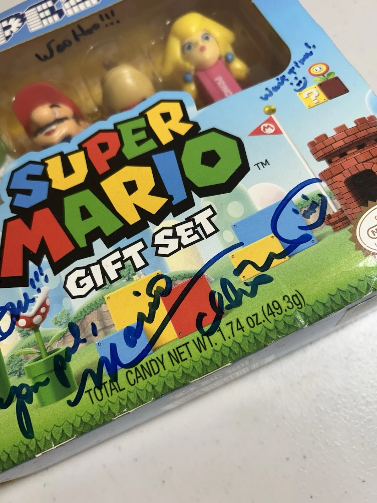 Charles Martinet SIGNED Super Mario PEZ Gift Set - In-Person Autograph - Sealed, image 4