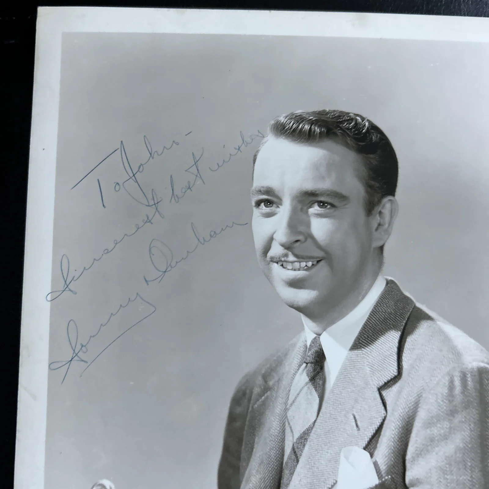 Original Press Photo Signed Elmer Sonny Dunham Trumpet Big Band T534, изображение 2