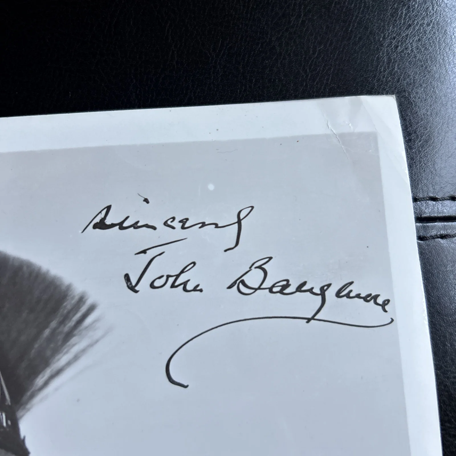 Original Studio Movie Press Photo Signed John Barrymore BOLD Signature T535, image 4