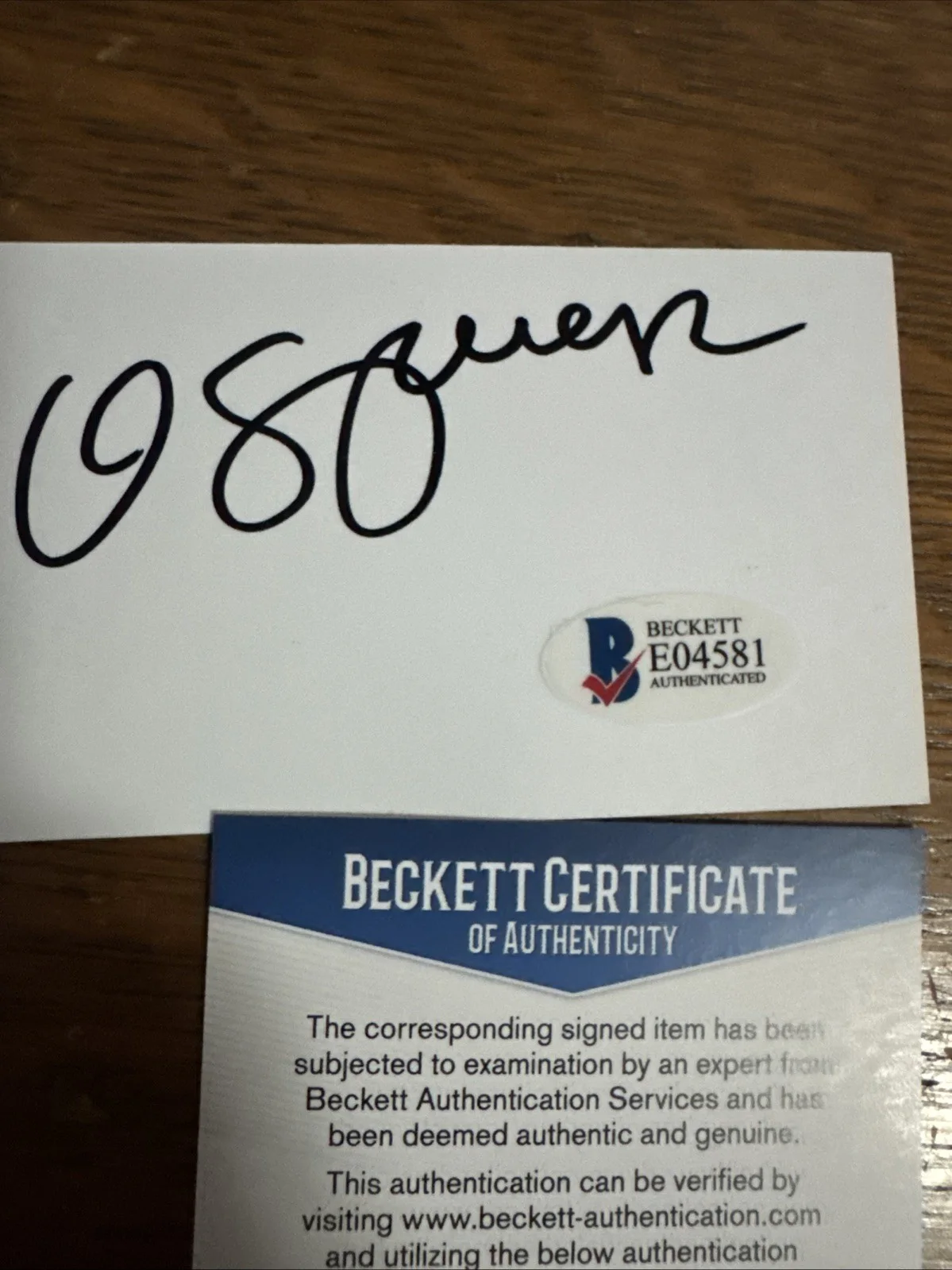 Octavio Spencer Signed Autographed Cut BAS Beckett Academy Award 2012, image 2