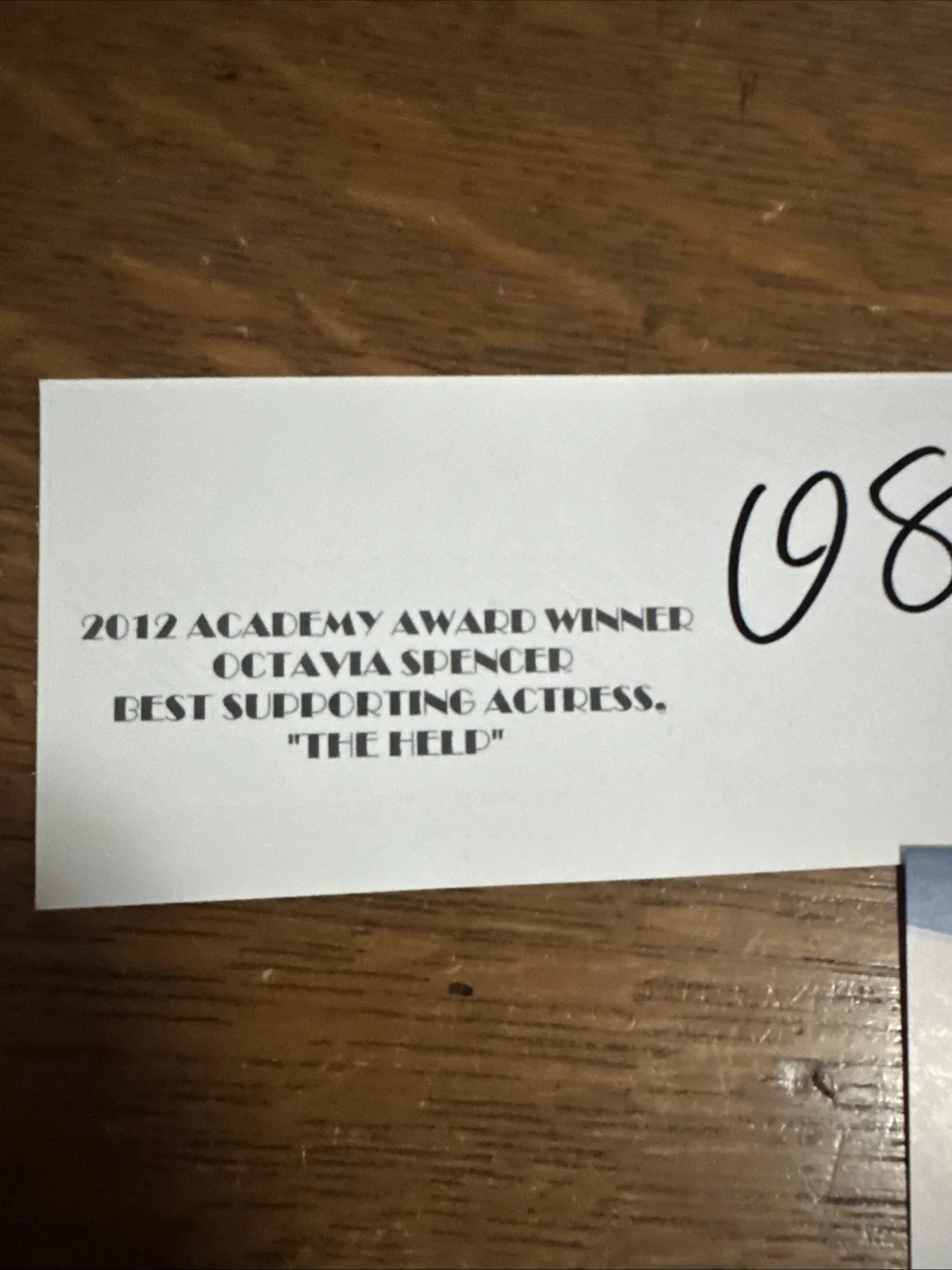 Octavio Spencer Signed Autographed Cut BAS Beckett Academy Award 2012, image 3