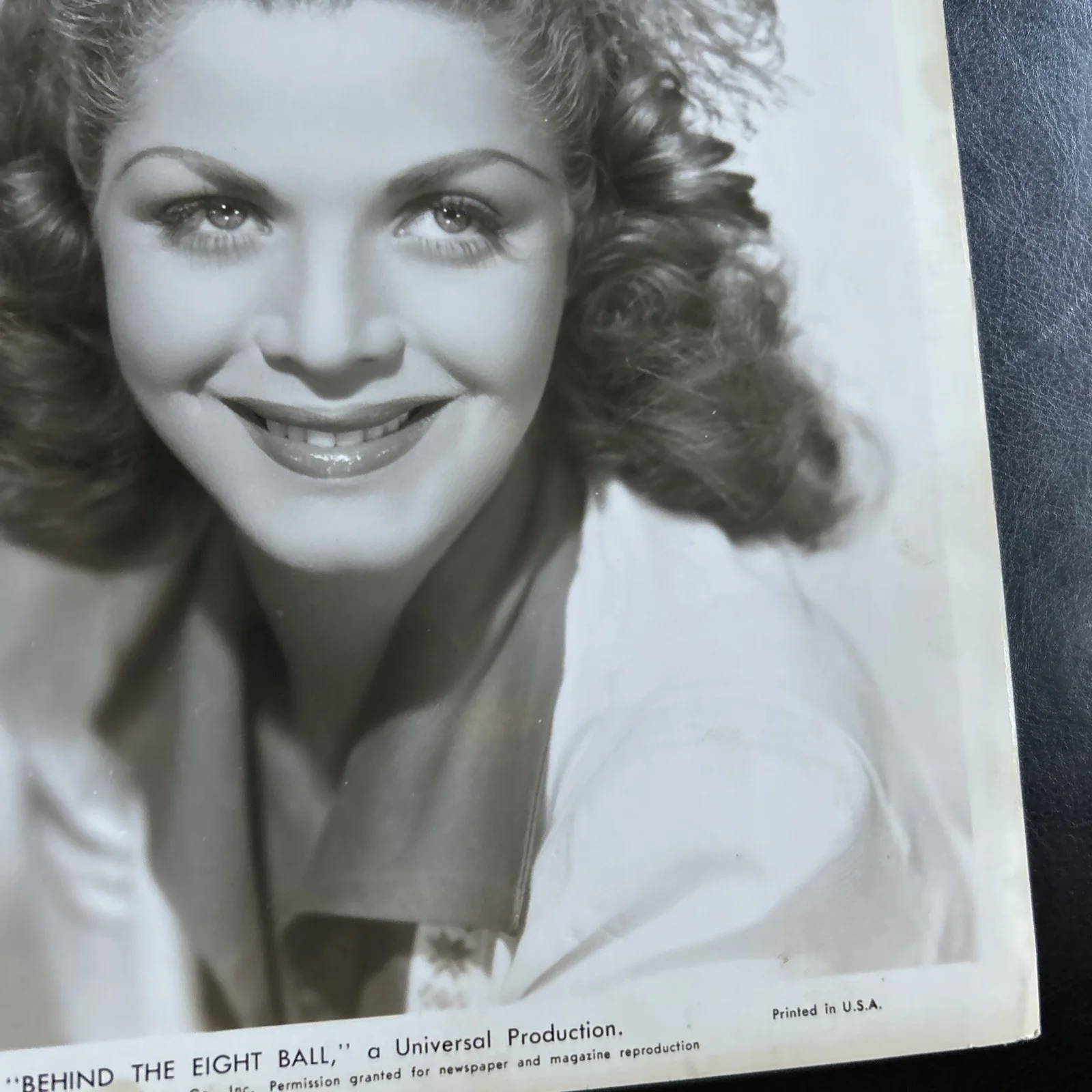 Original Press Photo 8x10 Behind the Eight Ball 1942 Signed Carol Bruce T543, изображение 5